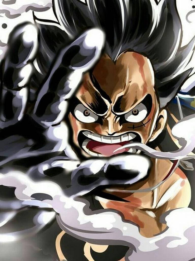 Luffy Gear 4 Raserende Hovedbillede Wallpapers
