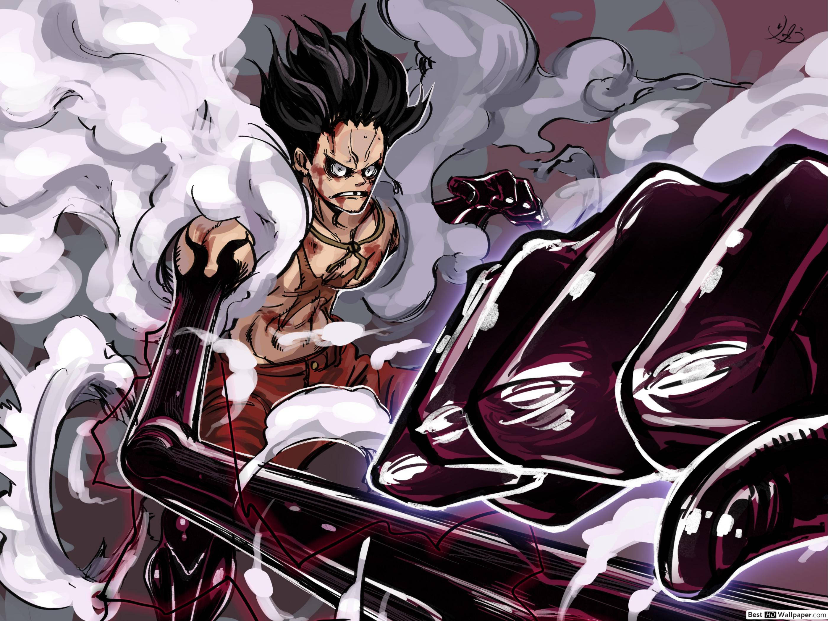 Luffy Gear 4 Udmattet Wallpapers