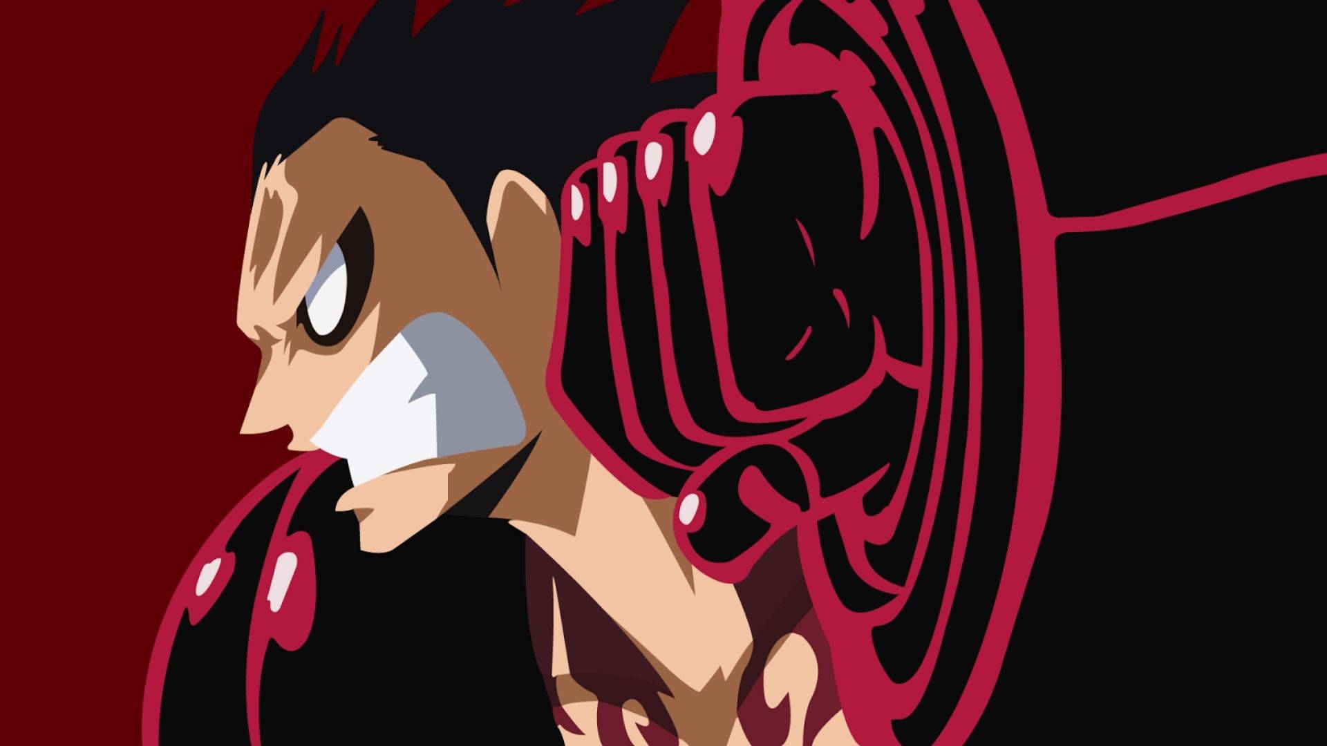 Luffy Gear 4 Vektorkunst Wallpapers