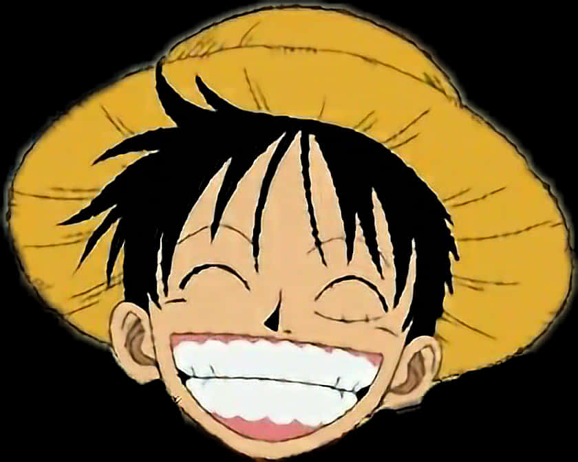 Luffy griner portræt Wallpapers
