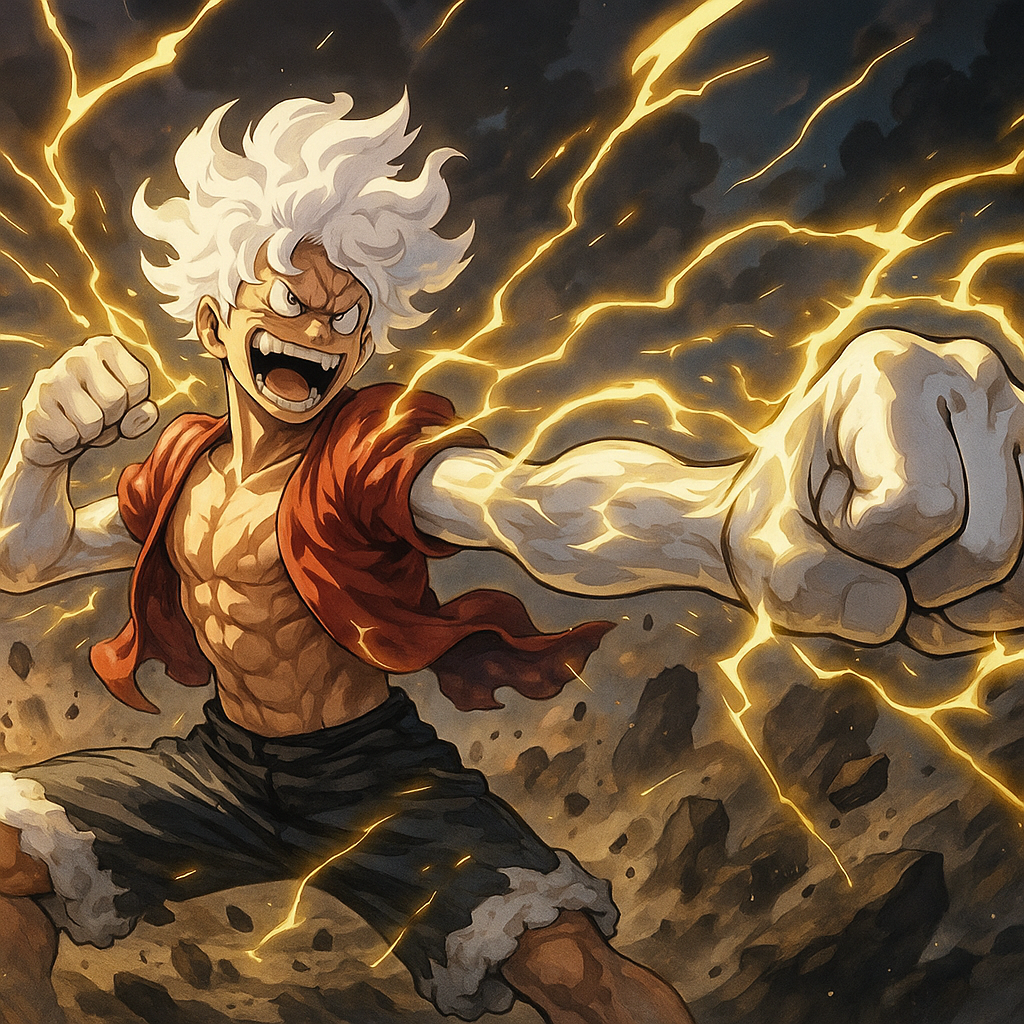 Luffy i Gear 5 Wallpapers