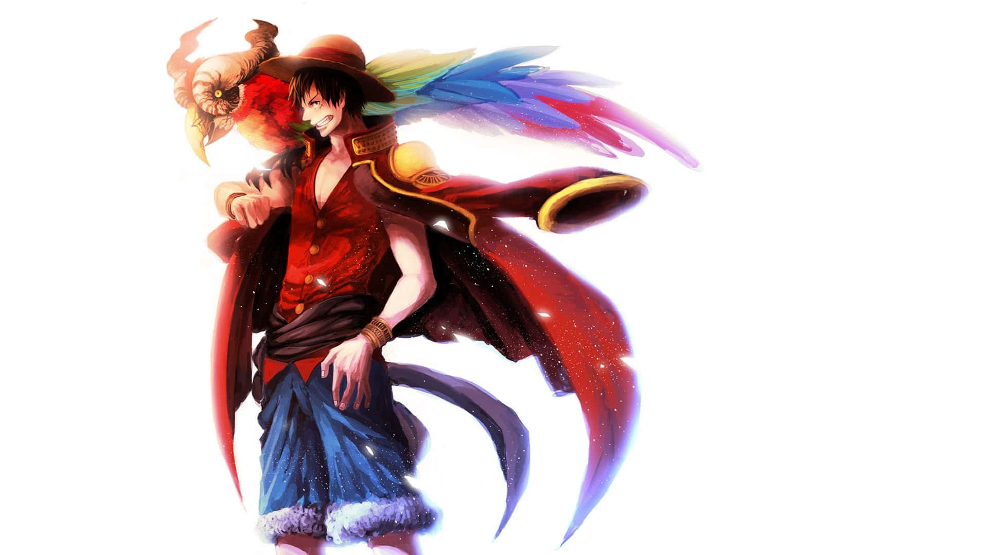 Luffy klar til at erobre verden Wallpapers
