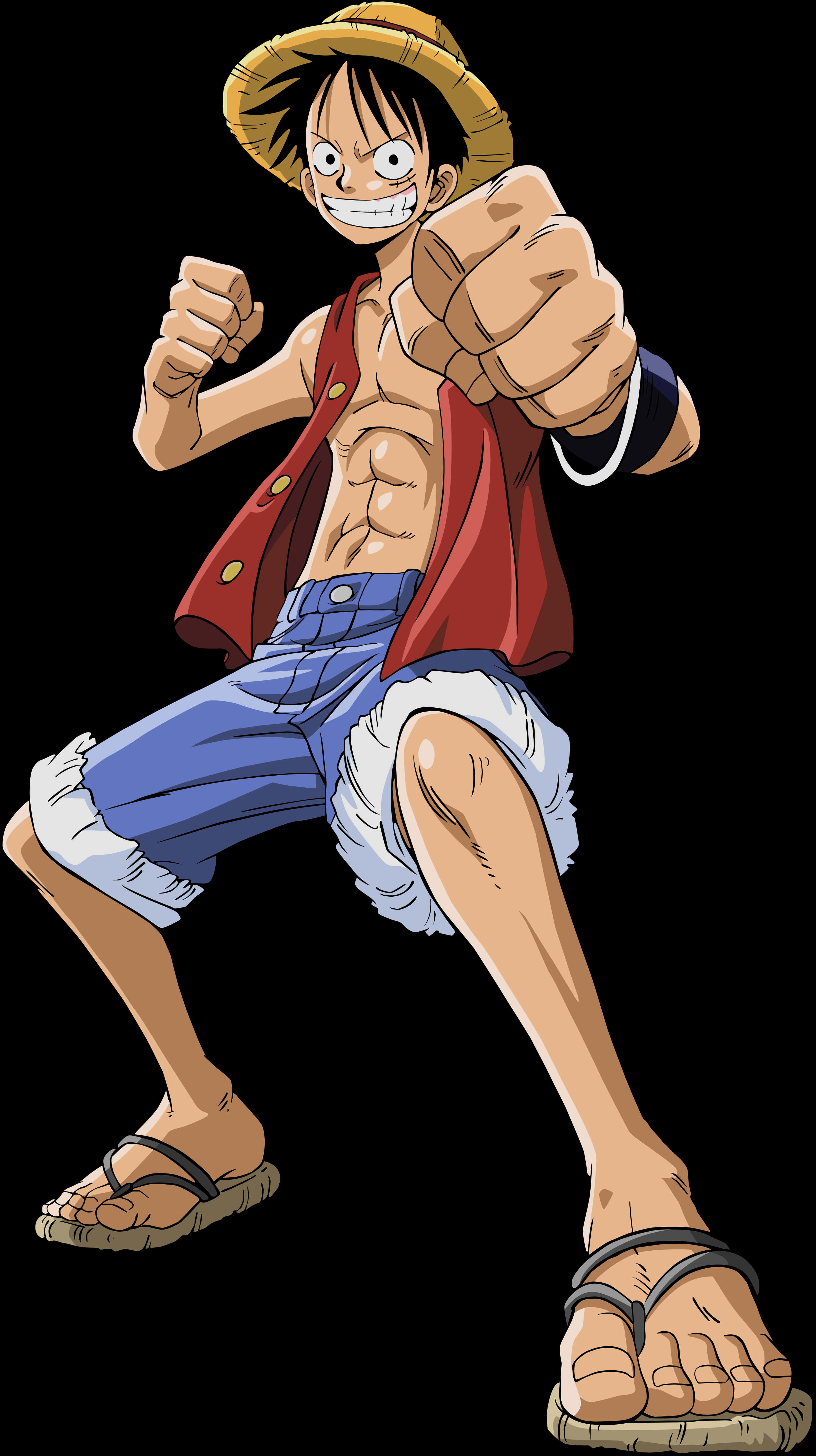 Luffy klar til kamp One Piece Wallpapers