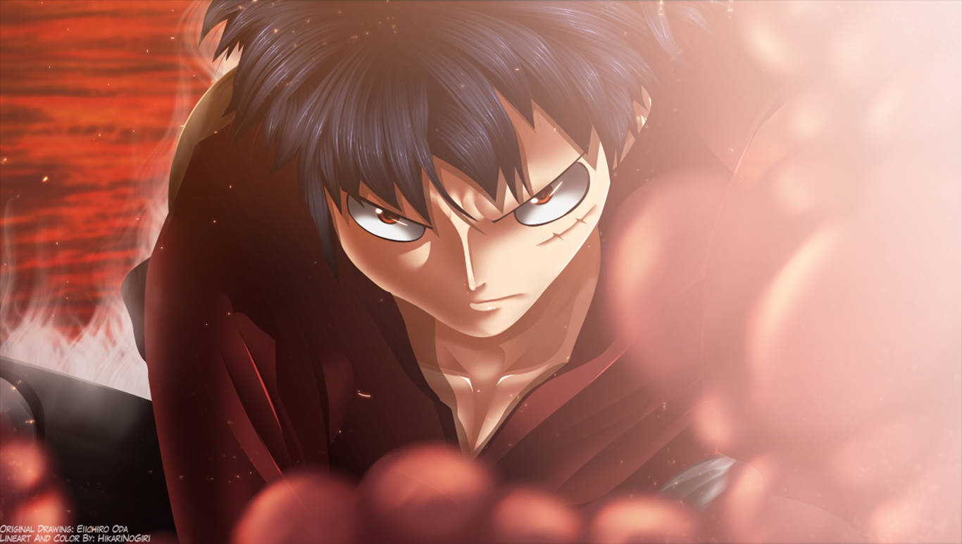 Luffy med alvorlige røde øjne Wallpapers