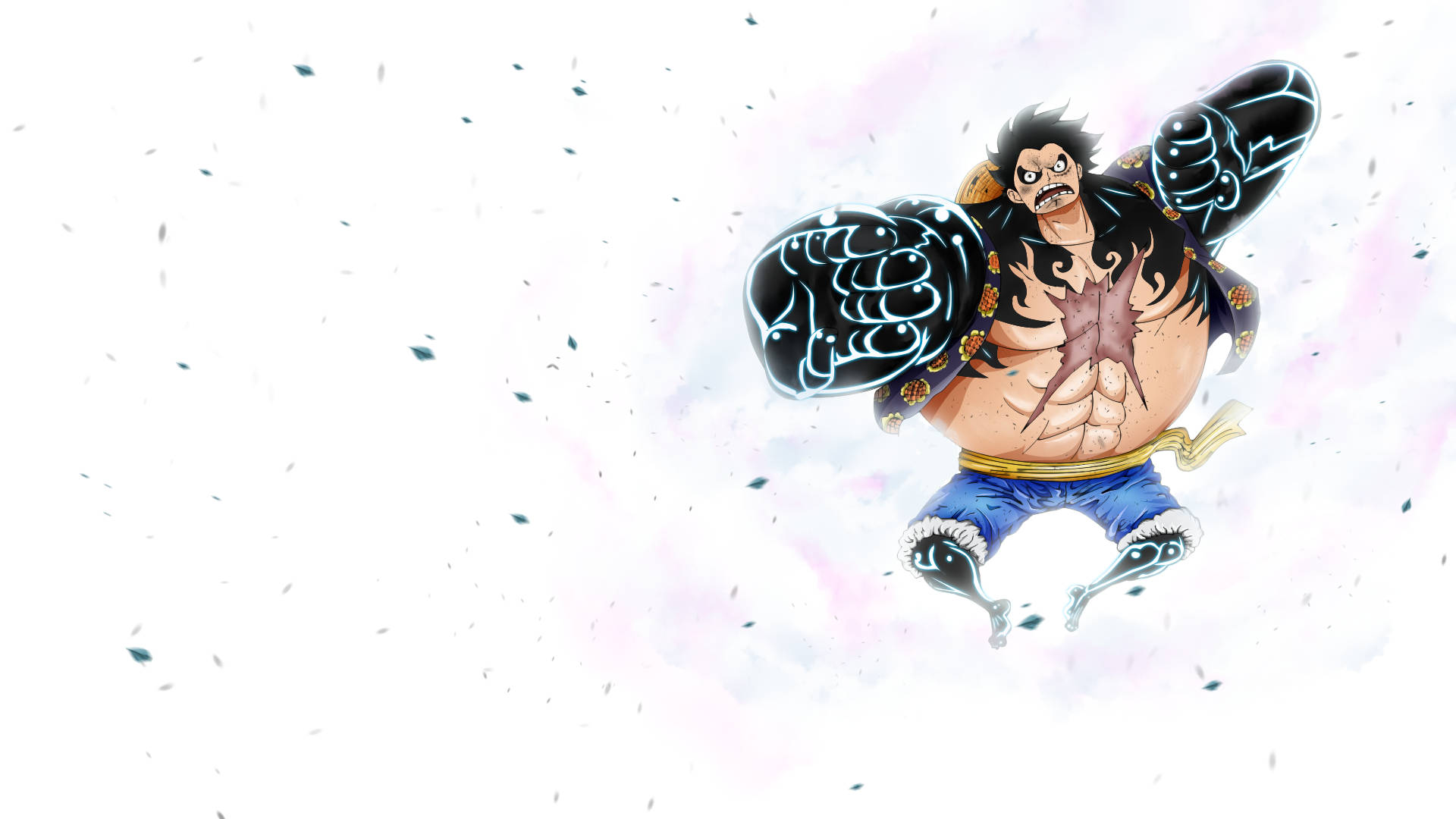 Luffy med store stærke muskler Wallpapers