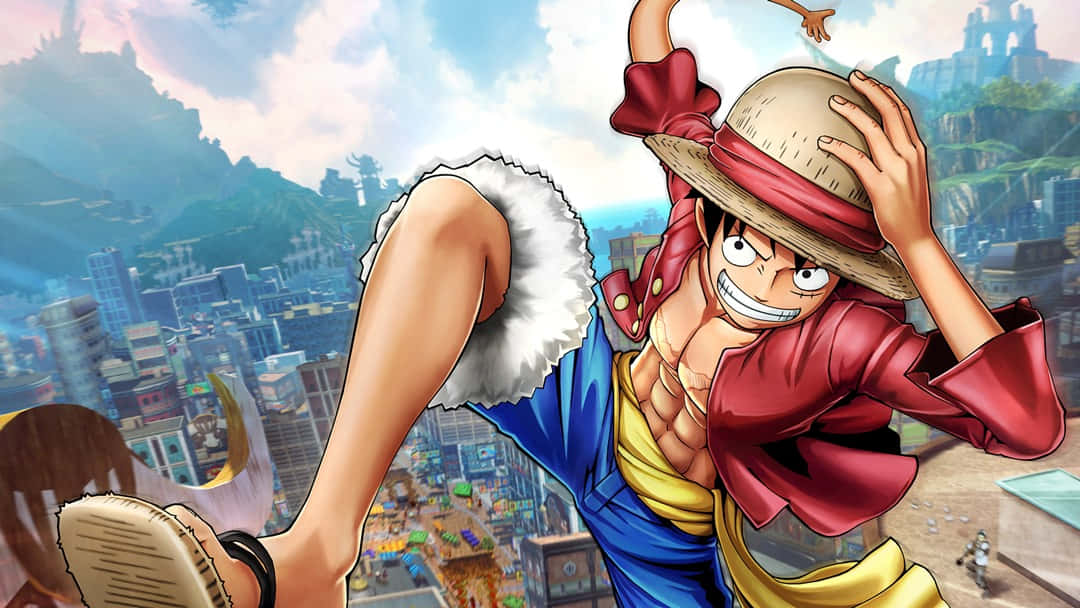 Luffy og Stråhattene klar til at sejle ud på jagt efter One Piece! Wallpapers