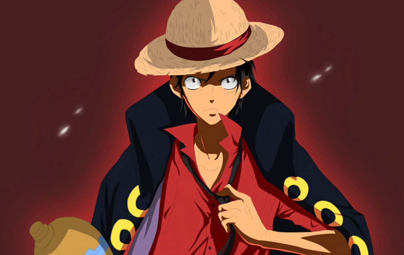 Luffy røde og sorte tøj Wallpapers