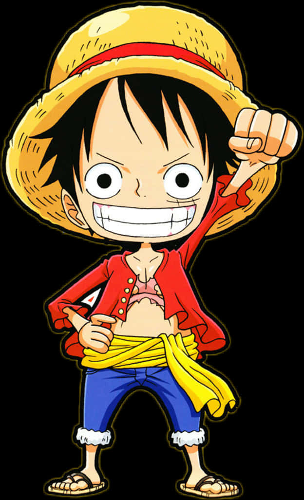 Luffy Stråhat Positur Wallpapers