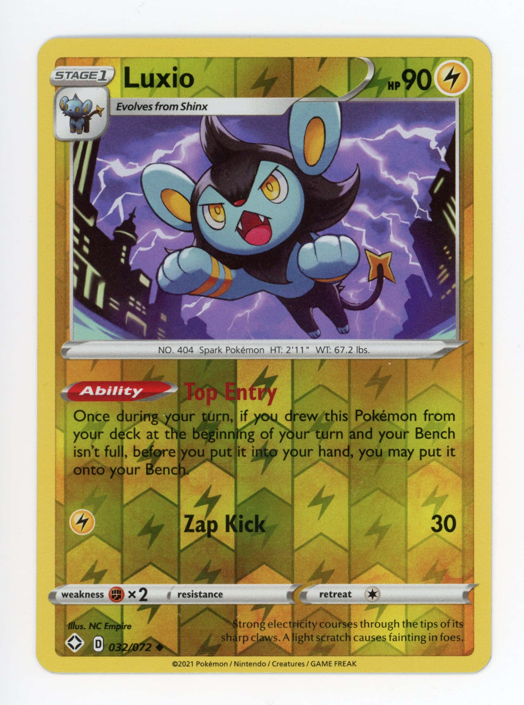 Luxio gult og grønt samlekort Wallpapers