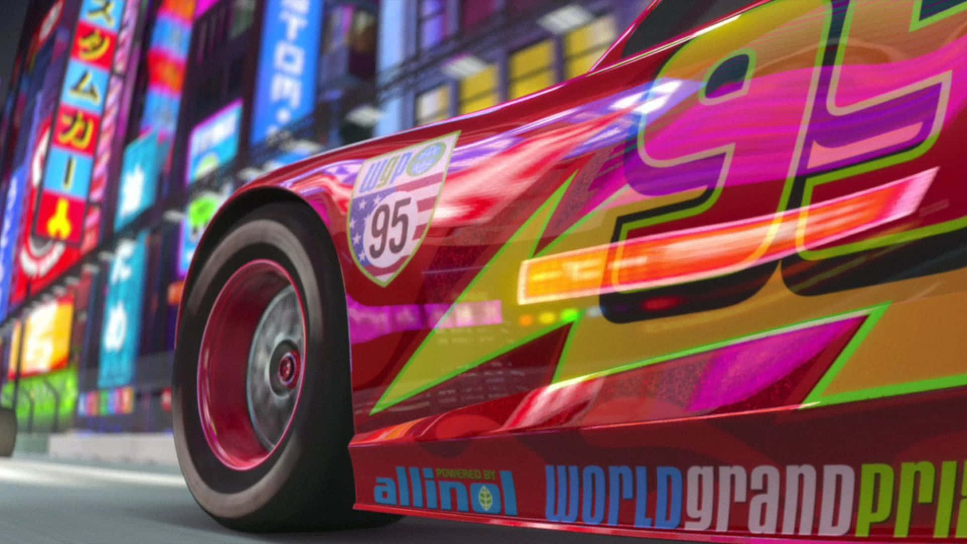 Lynet McQueen spænd dig fast til et spændende løb Wallpapers