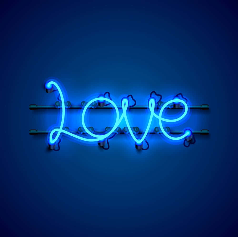 Lys din dag op med neonblå Wallpapers