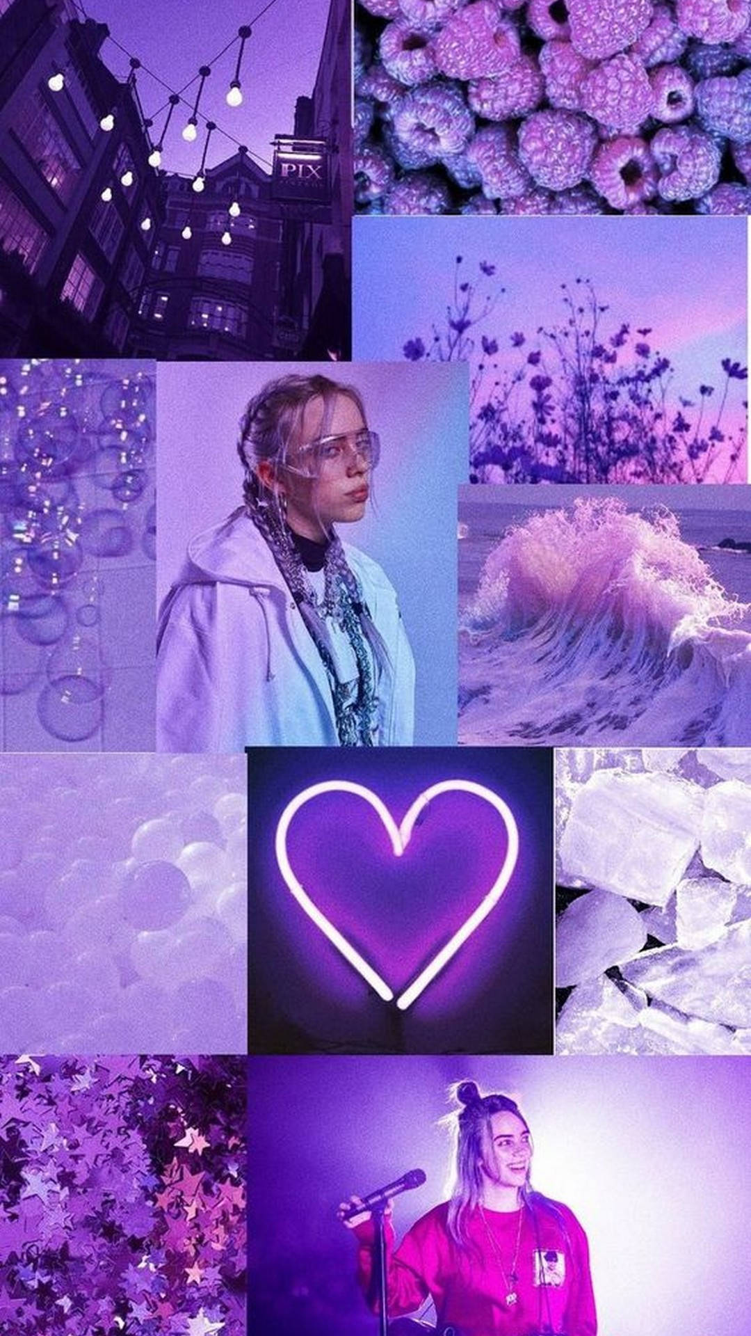 Lys lilla æstetisk Billie Eilish Wallpapers