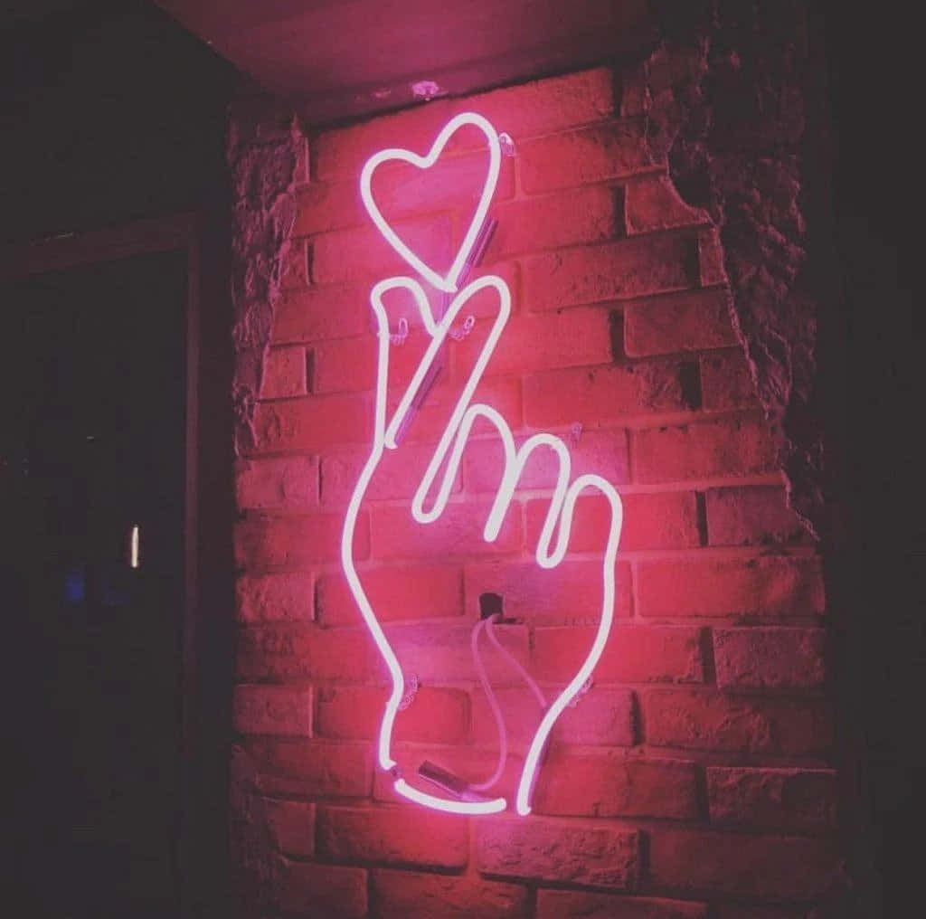 Lys op din dag med en neonlyserød æstetik! Wallpapers