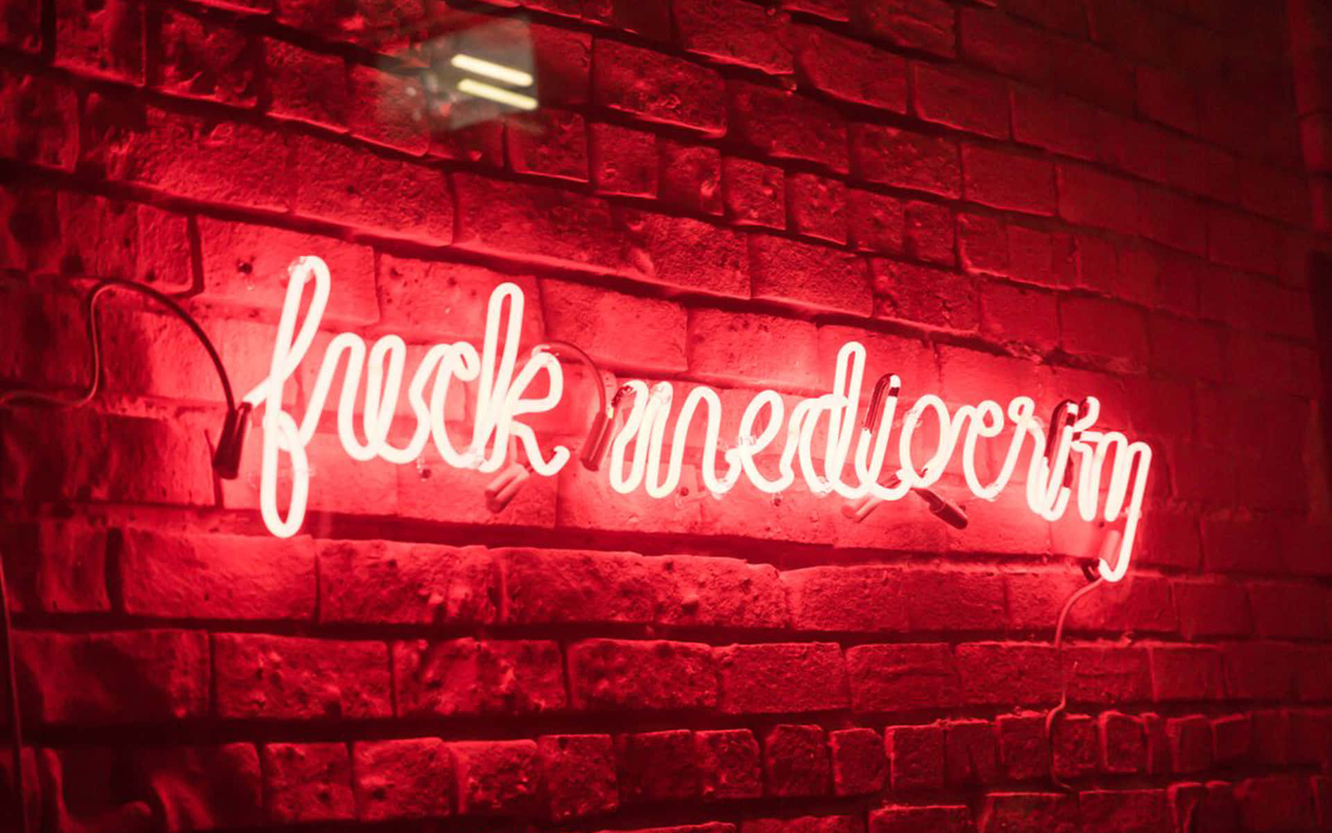 Lys op din verden med denne levende neonrøde æstetik! Wallpapers