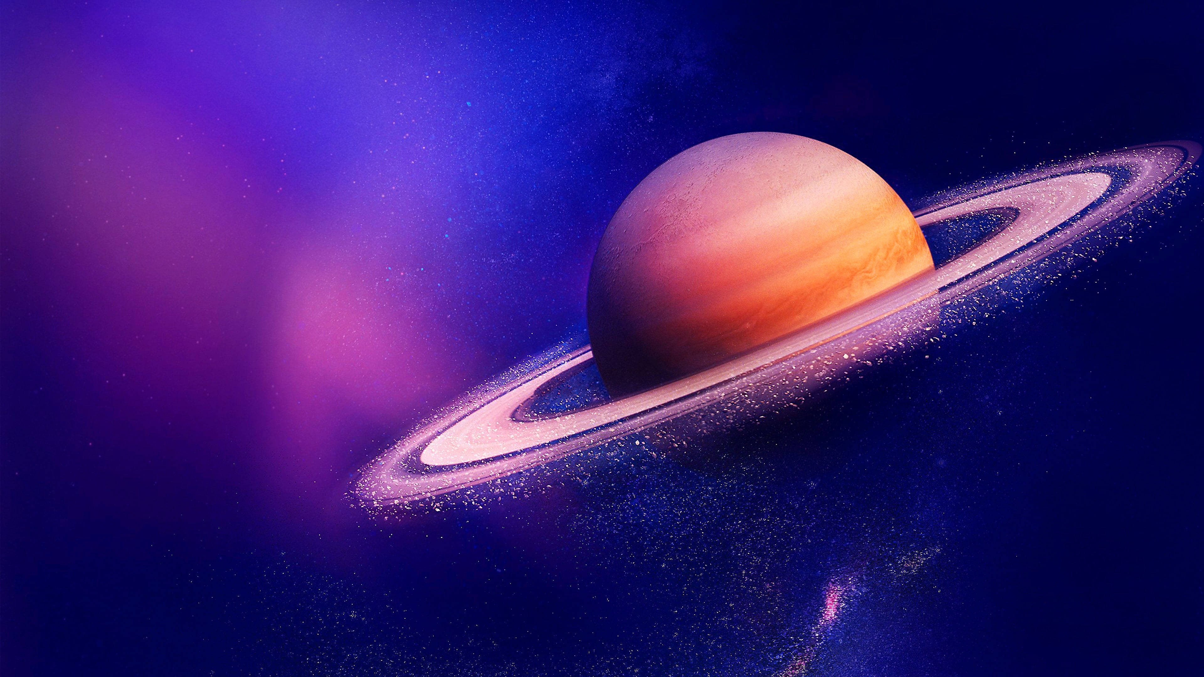 Lys Saturn 4K Wallpapers