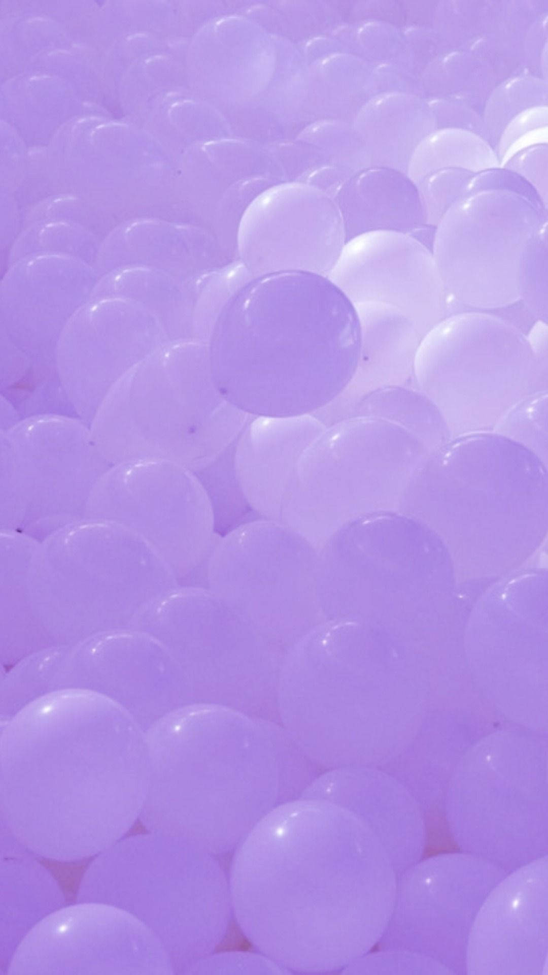 Lyse lilla iPhone-balloner Wallpapers