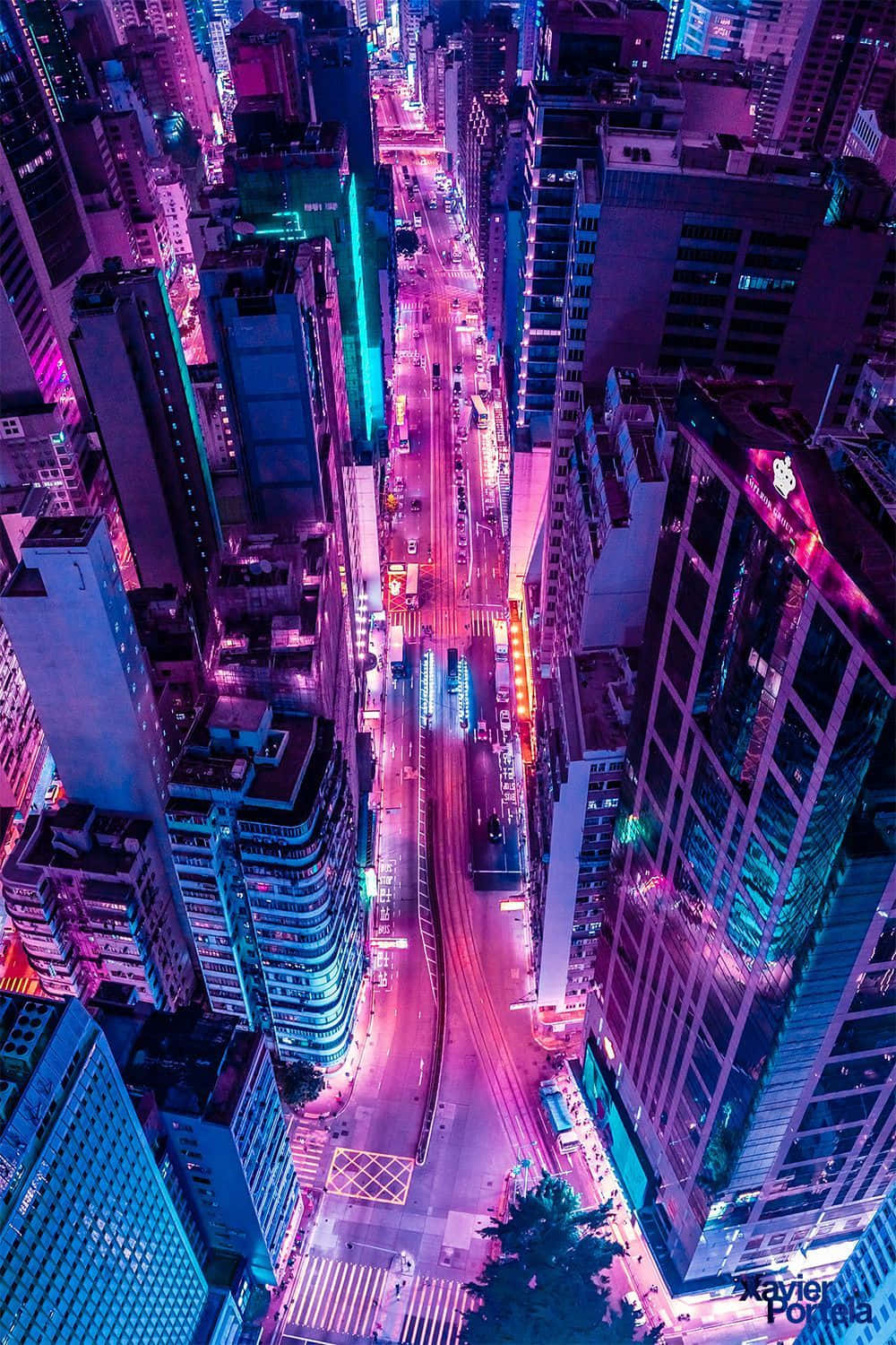 Lyse og smukke neonlys Wallpapers