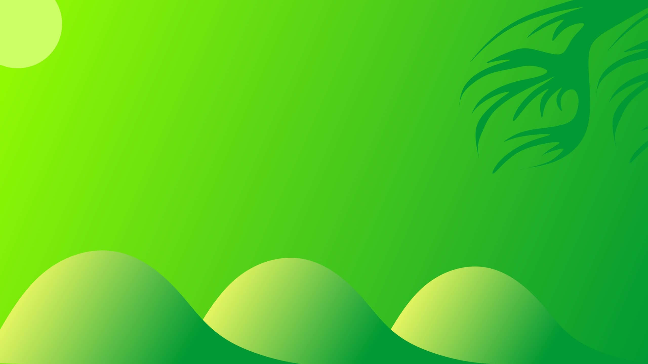 Lysegrønne bakker digital kunstbaggrund Wallpapers