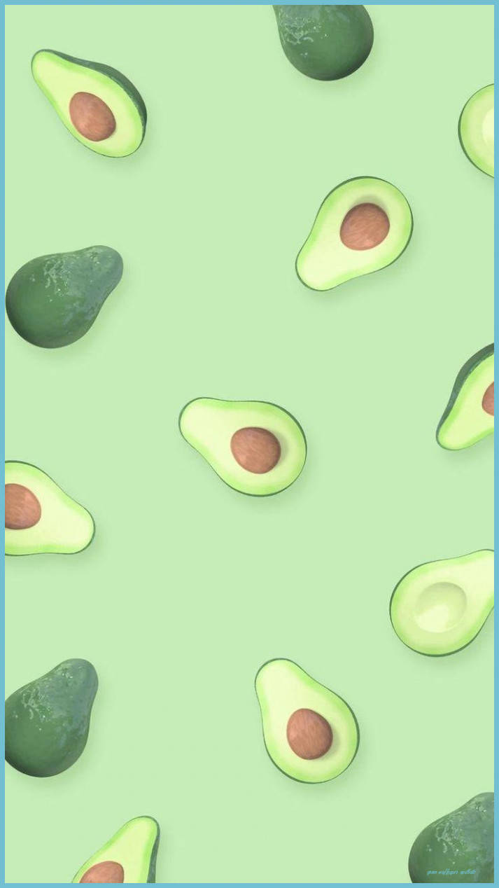 Lysegrønne æstetiske avocadoer Wallpapers