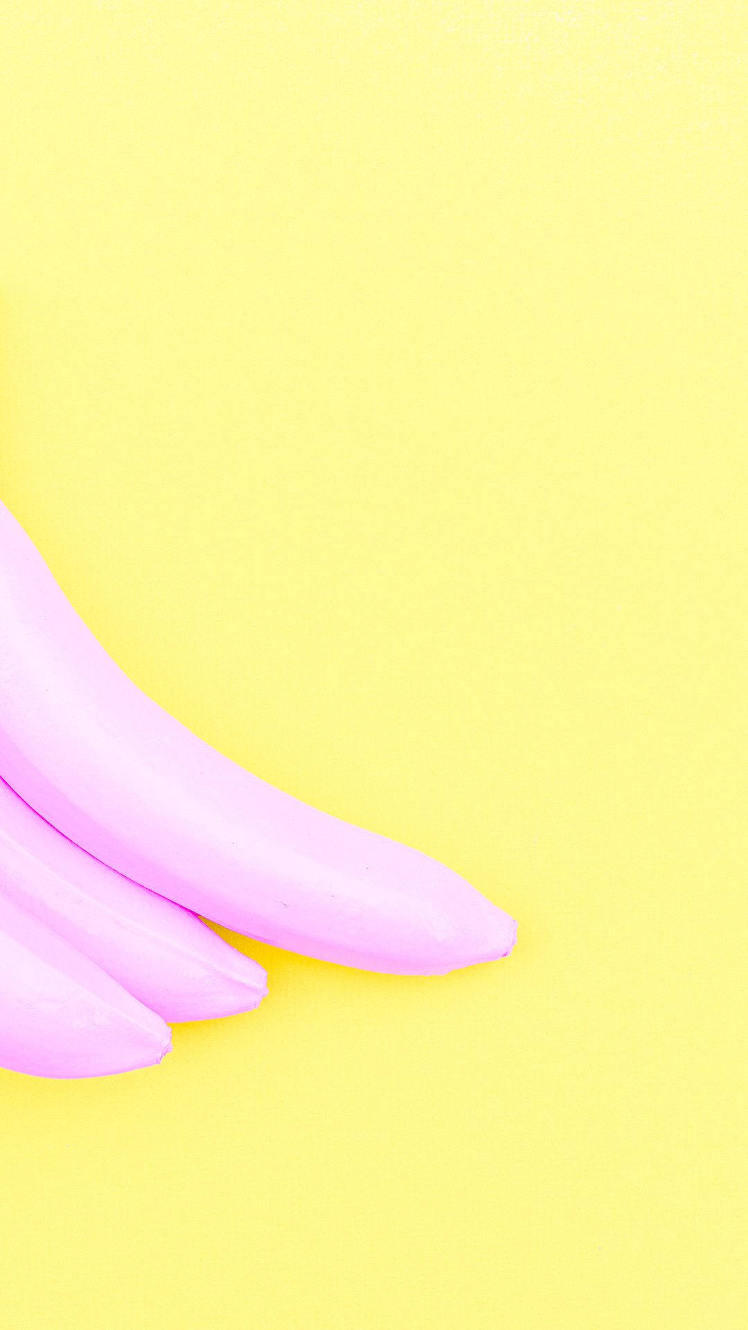 Lyserød banan pastelgul æstetik Wallpapers