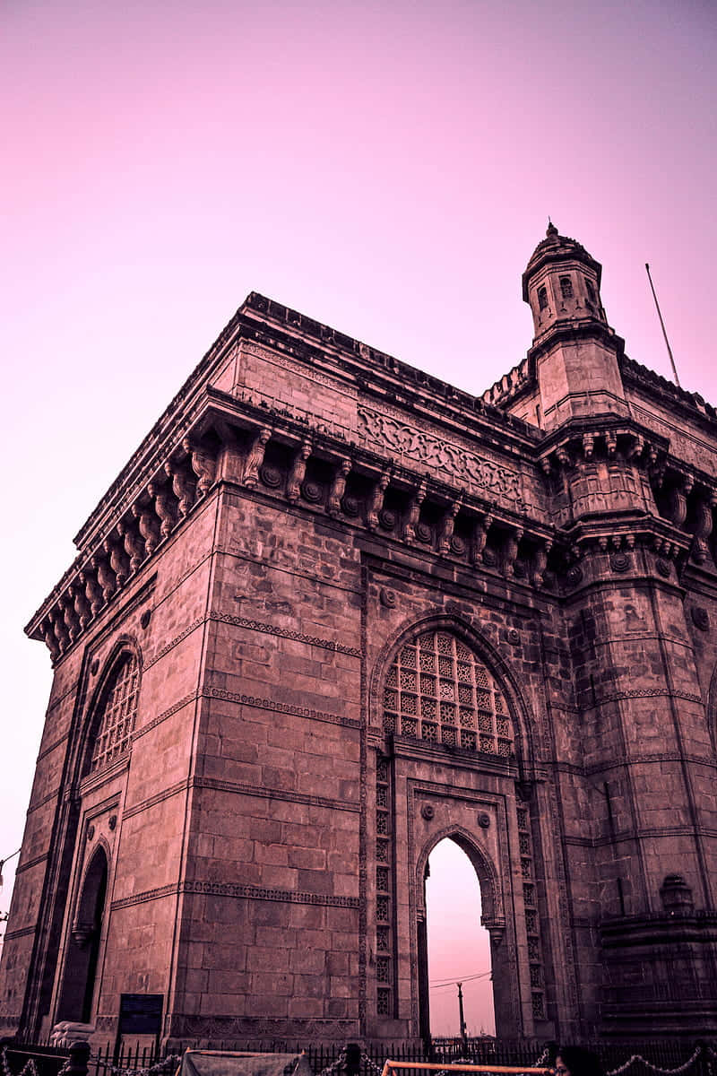 Lyserød himmel ved Gateway of India Wallpapers