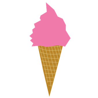 Lyserød isvaffel sommergodteri Wallpapers