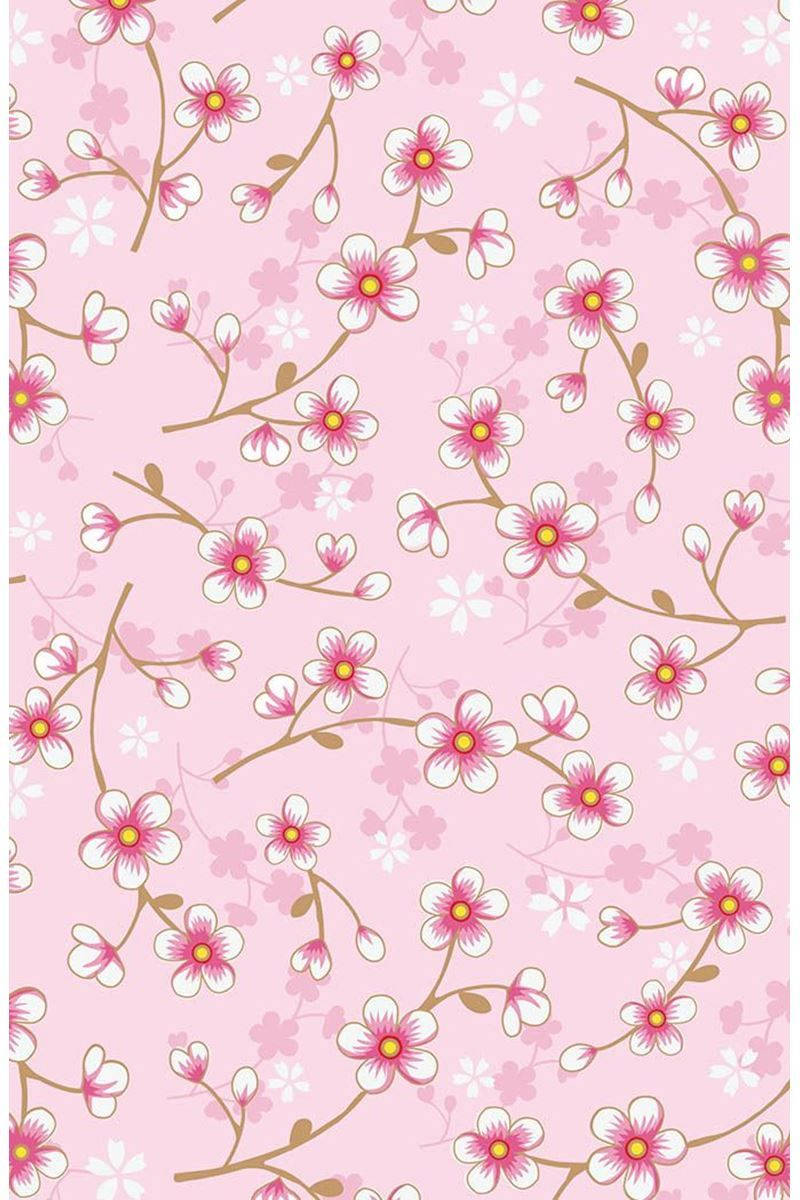 Lyserød Kirsebærblomst Kunst Wallpapers