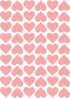 Lyserødt hjerte mønster baggrund Wallpapers