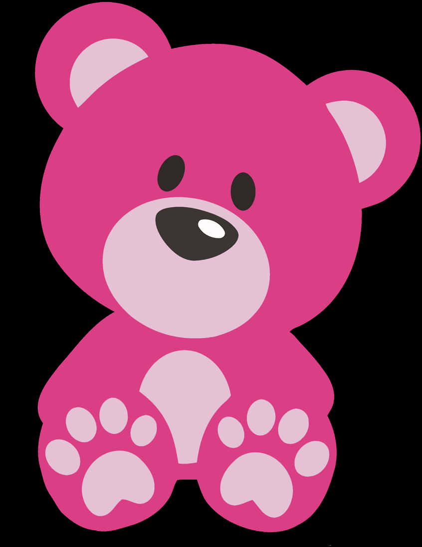 Lyserød bamse grafik Wallpapers