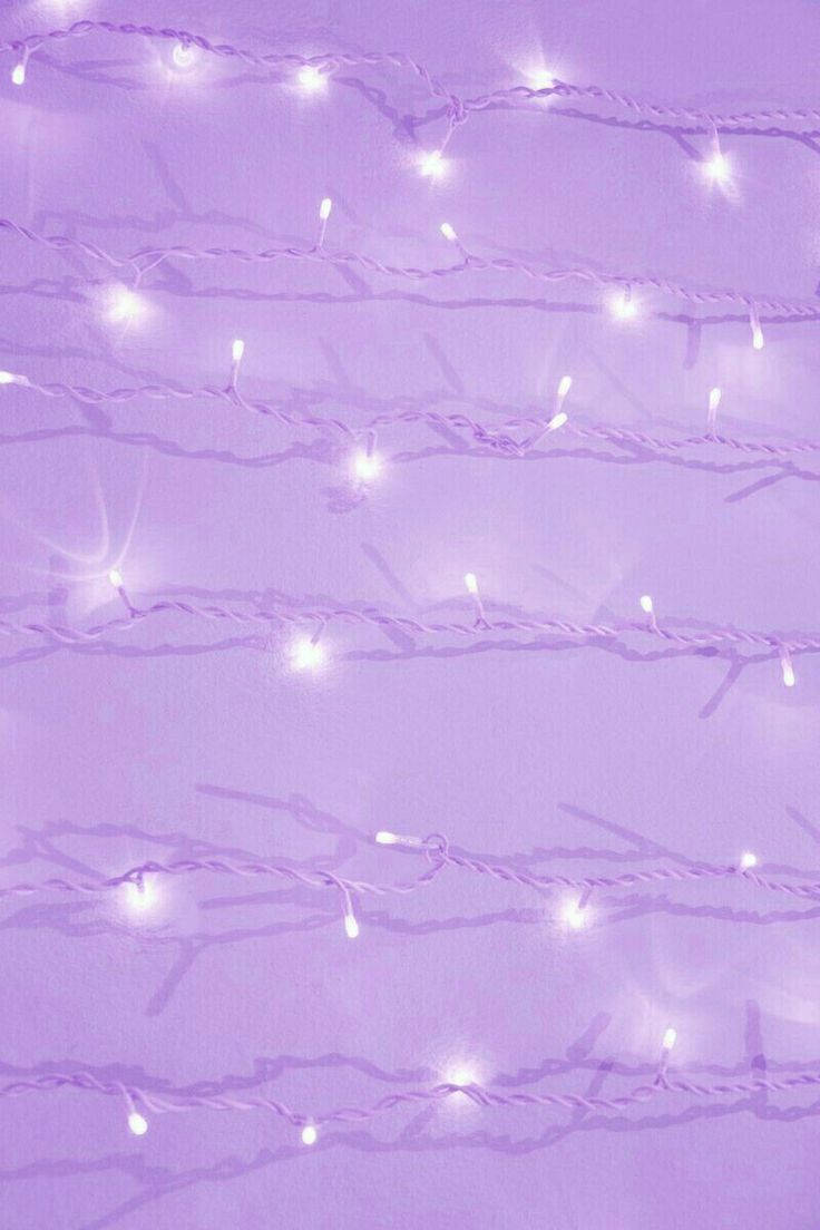 Lyskæder Pastel lilla Tumblr Wallpapers