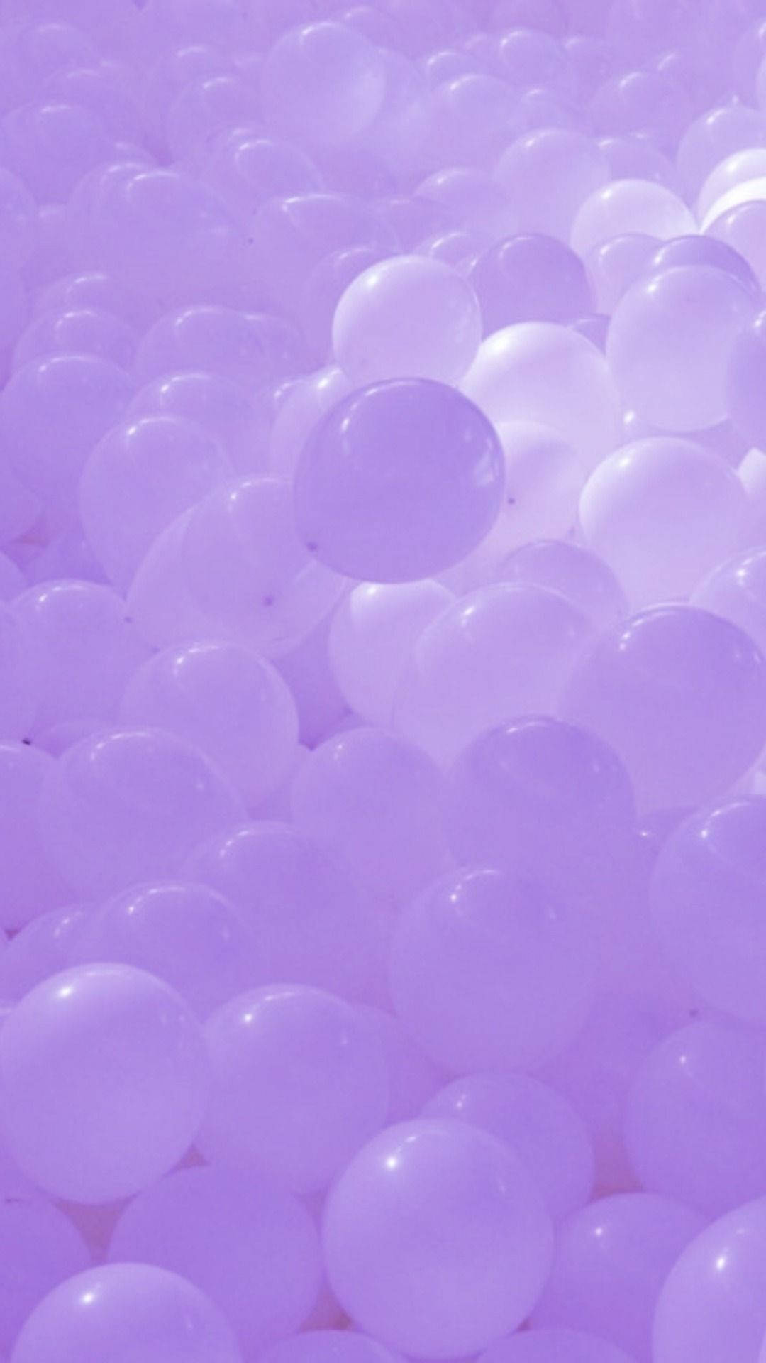 Lyslilla æstetiske balloner Wallpapers