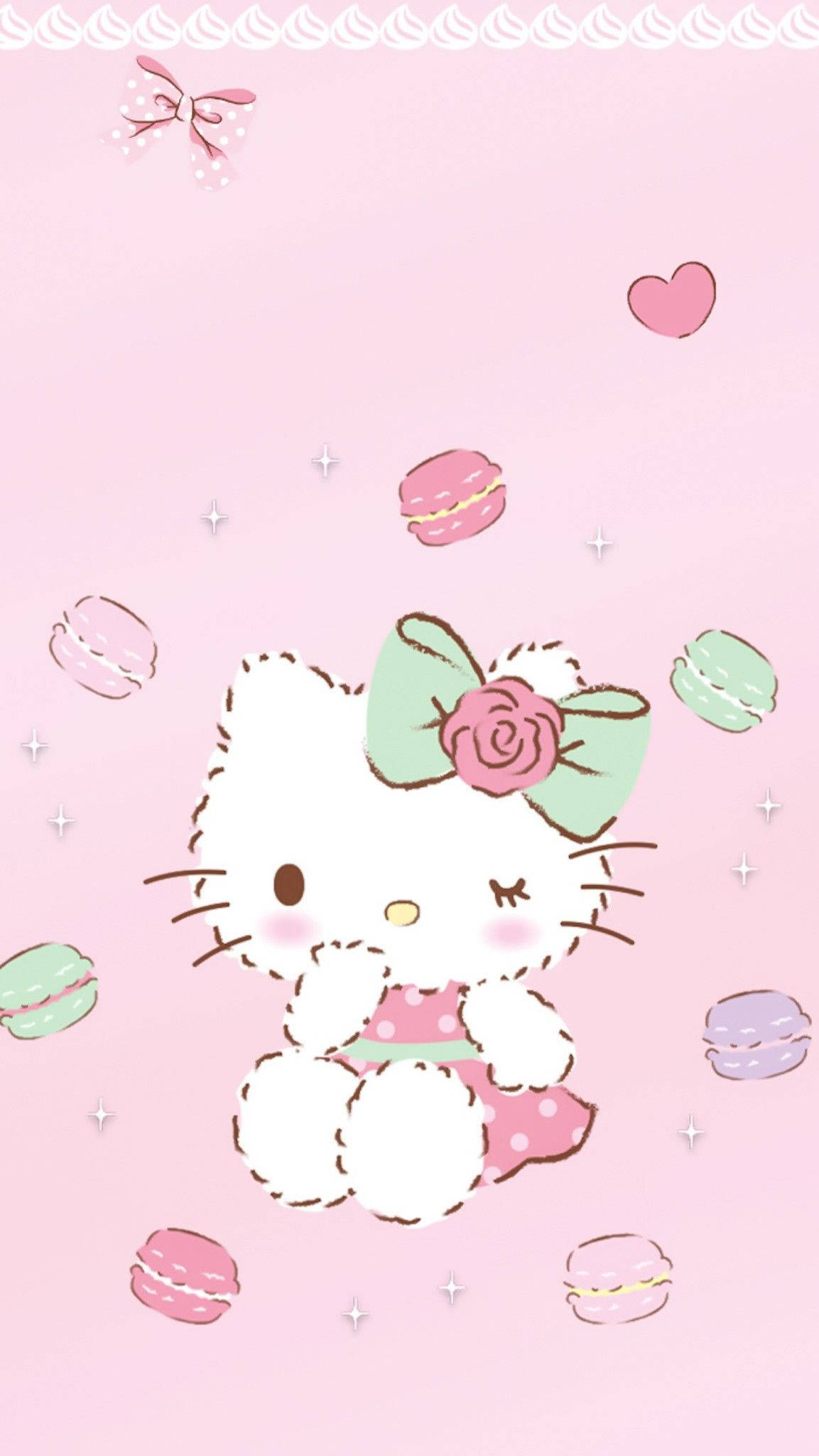 Macaroons og Cartoon Hello Kitty PFP Wallpapers