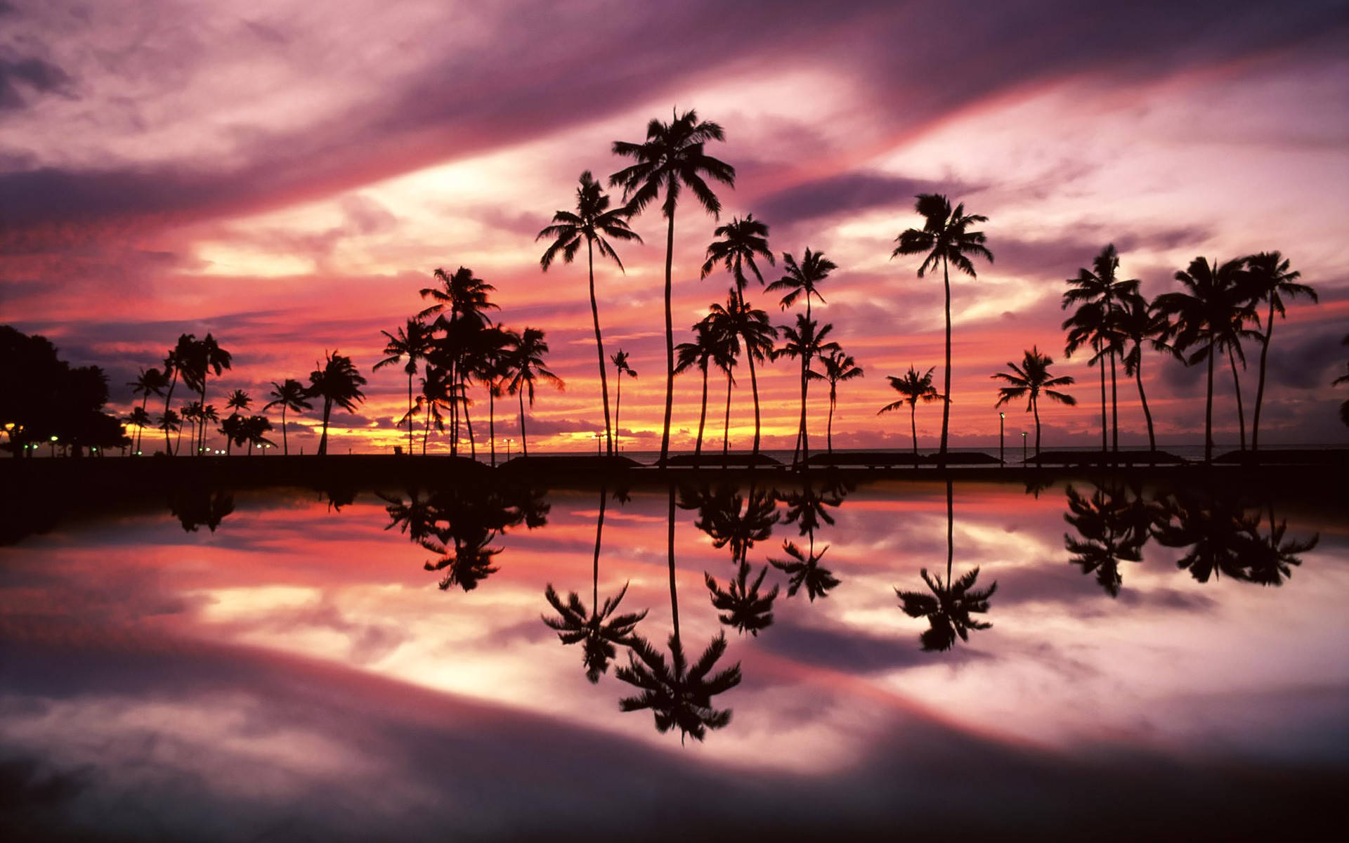 MacBook Air Island Sunset Wallpapers