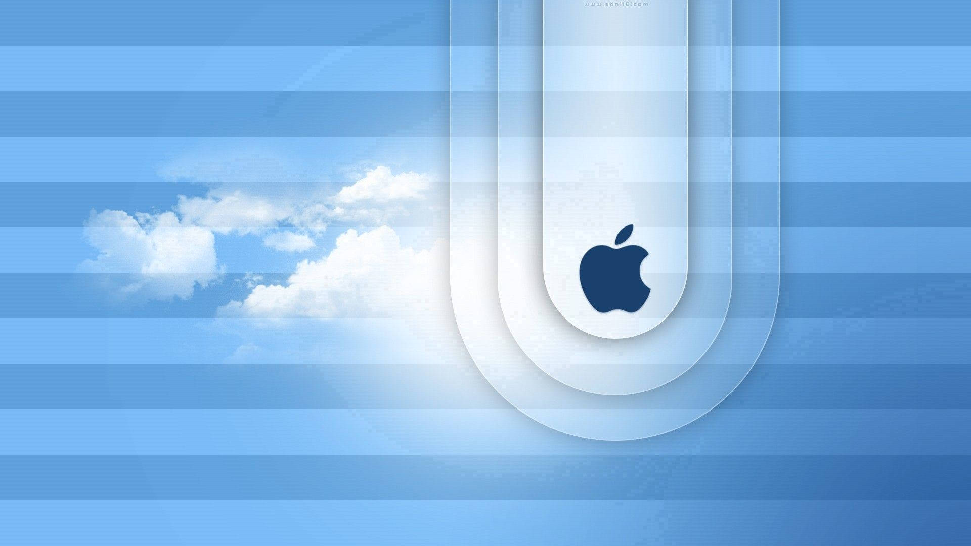 MacBook Air Logo i Skyer Wallpapers