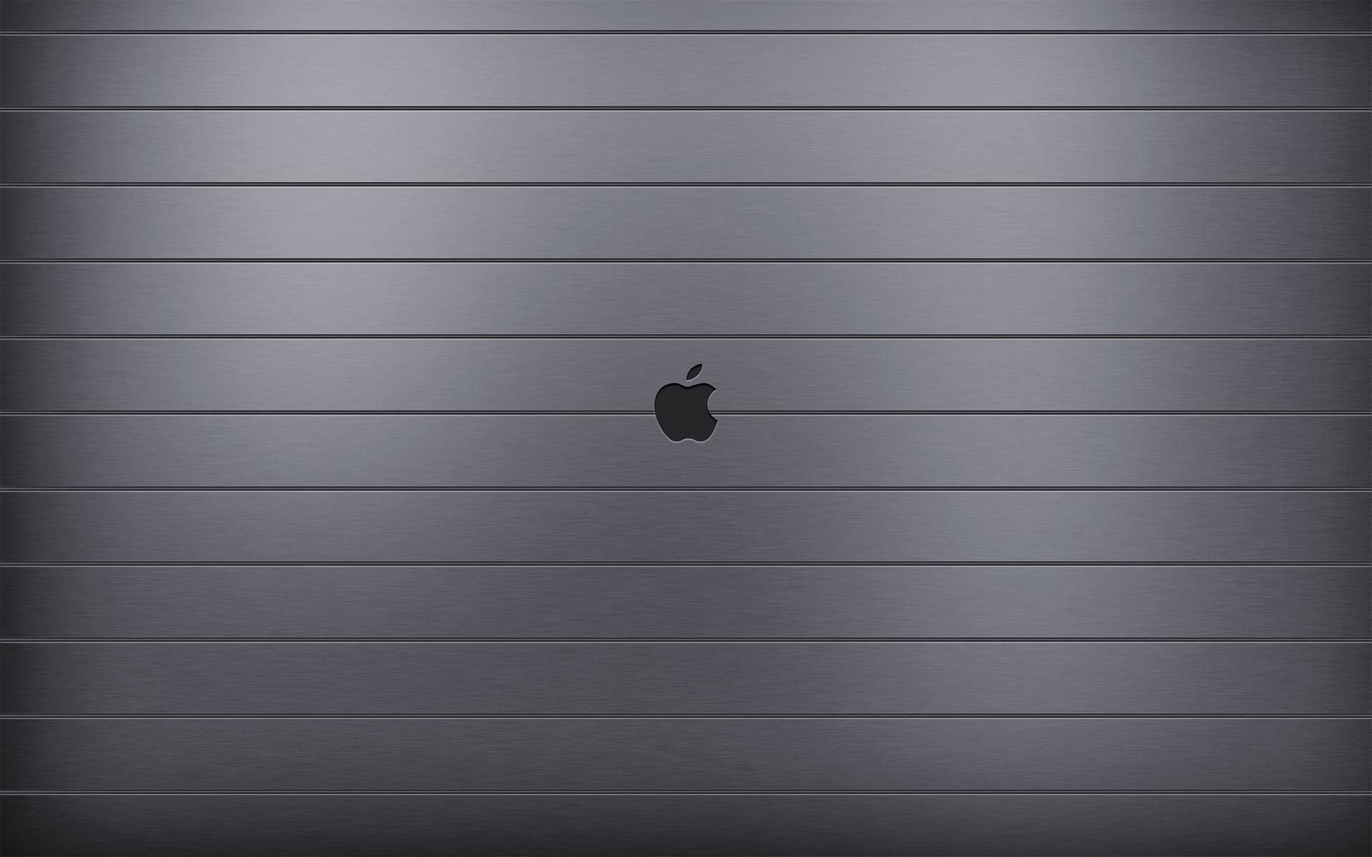 MacBook Air Metallic Logo Wallpapers