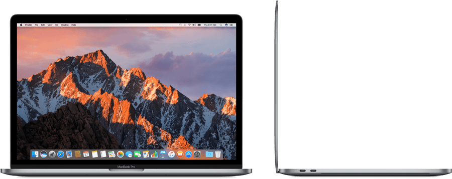 MacBook Pro forfra og fra siden Wallpapers
