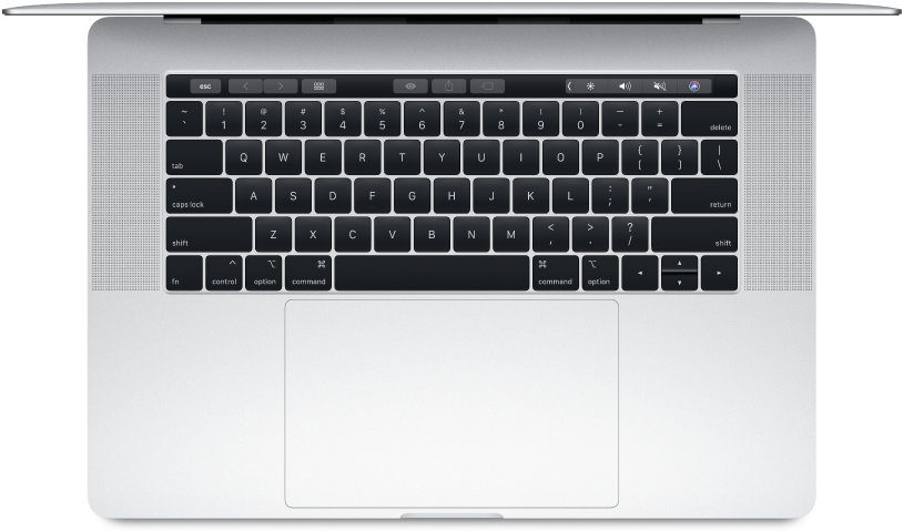 MacBook Pro set oppefra med tastatur og touchpad Wallpapers