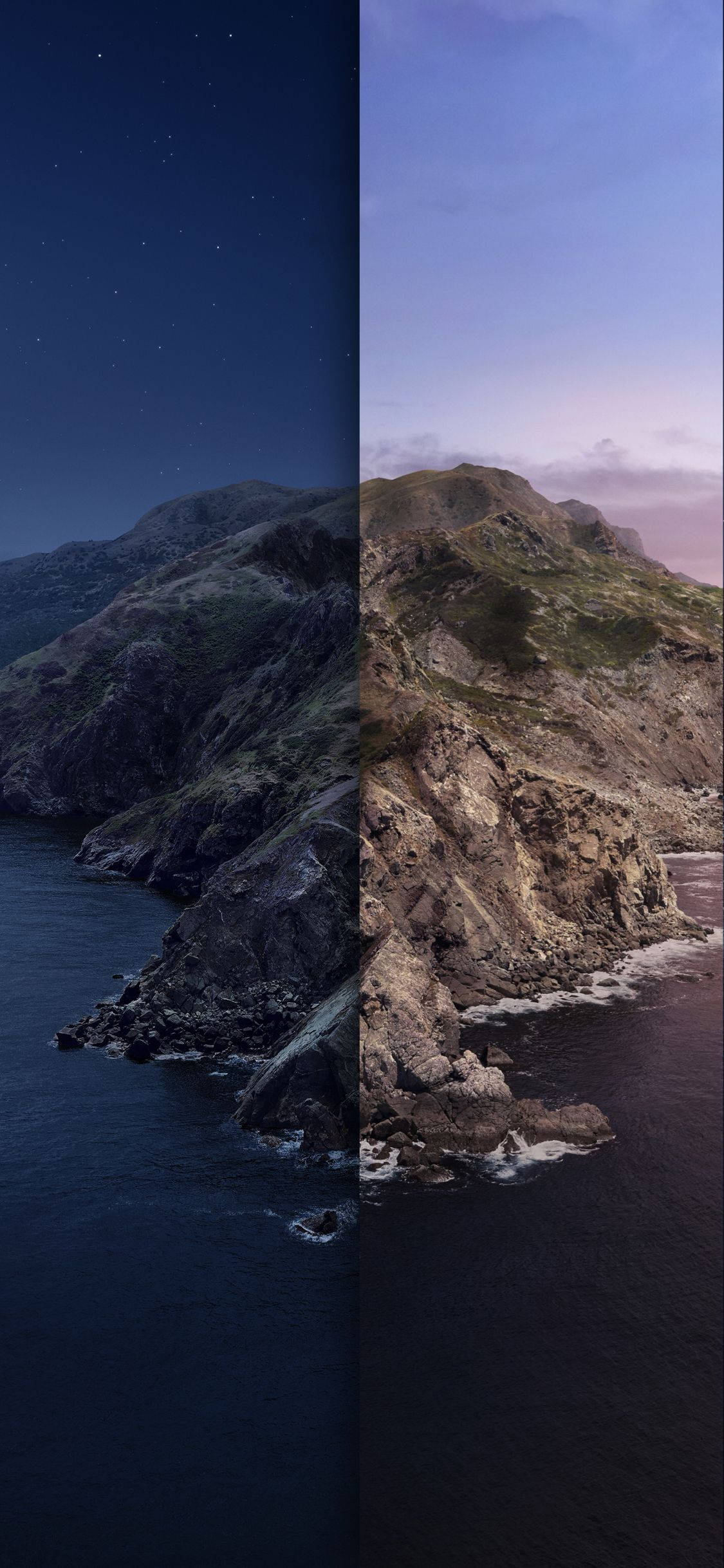 macOS Catalina Nat Og Dag Wallpapers