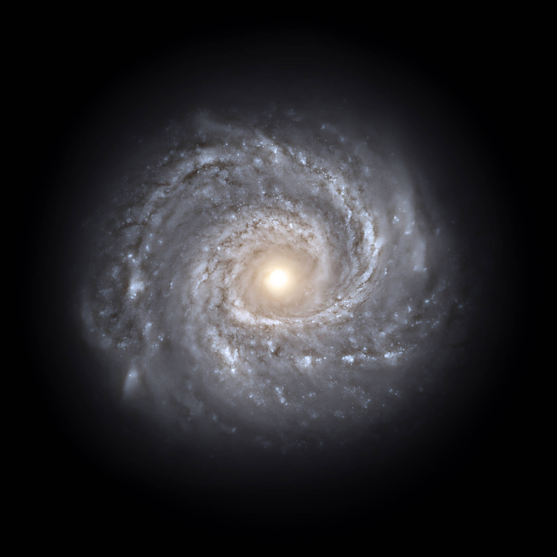 En fantastisk baggrund med spiralgalakse, stjerner og himmellegeme. — Stjerner Wallpapers