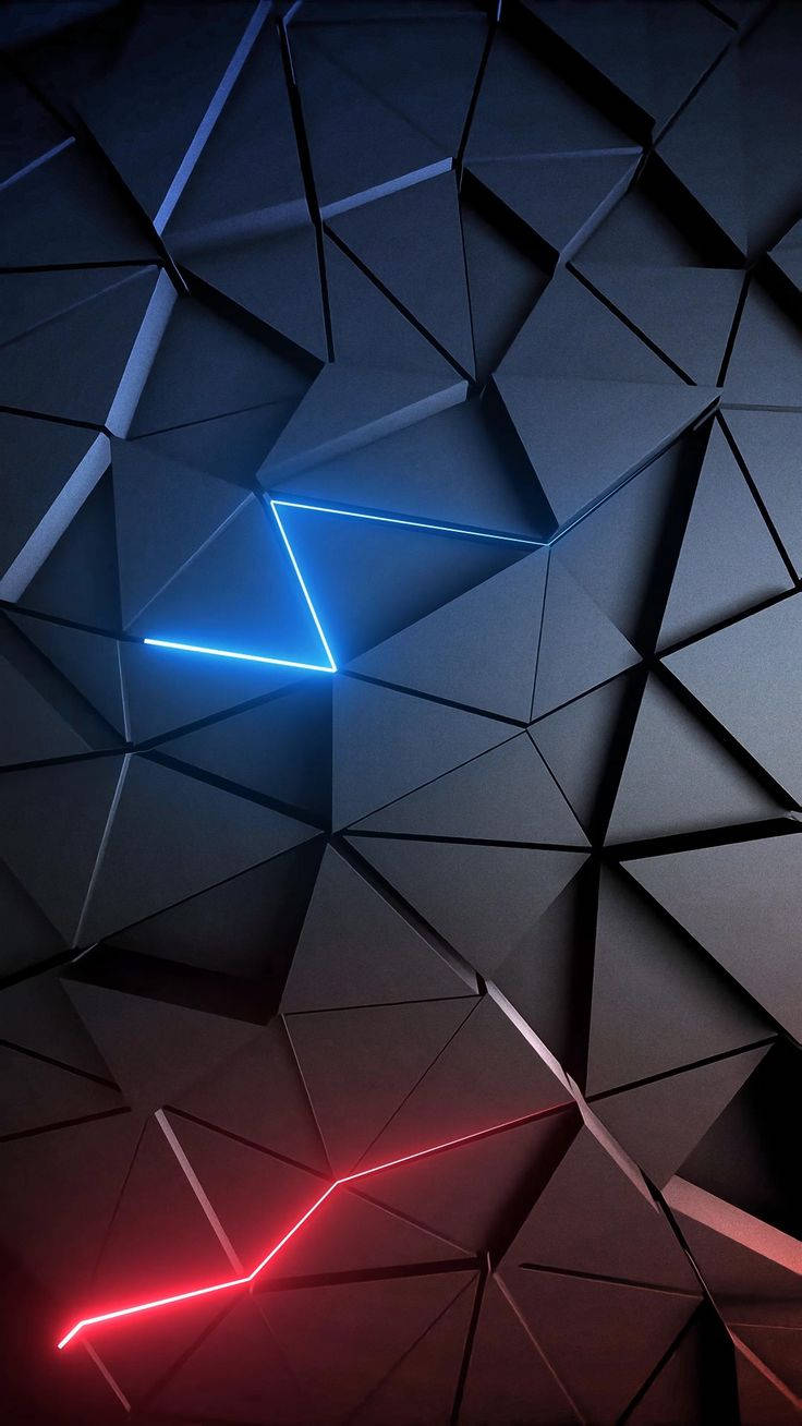 Mænd Telefon 3D Trekant Mønster Wallpapers