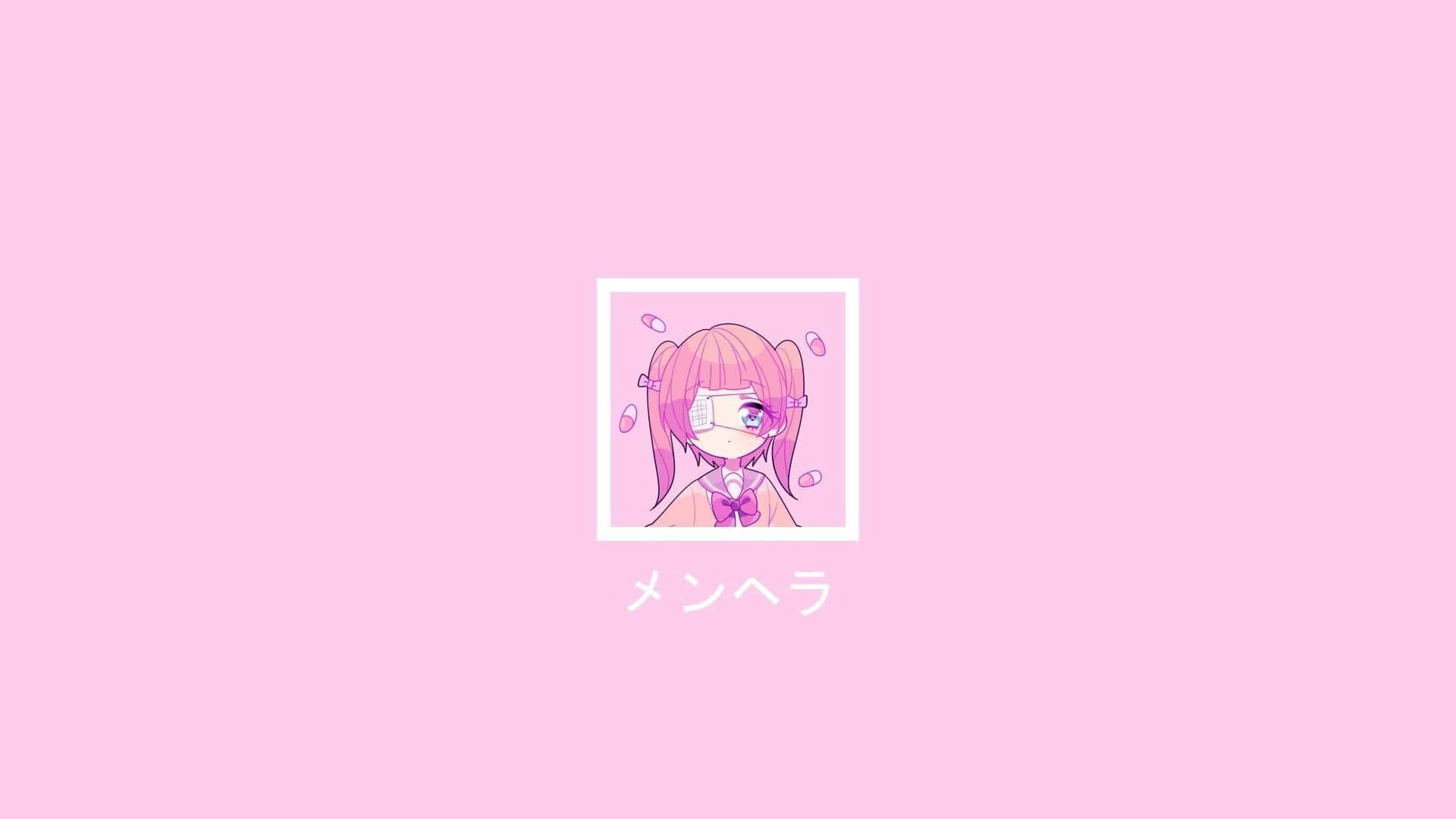 Mærk den bløde lyserøde atmosfære af denne smukke anime æstetik! Wallpapers