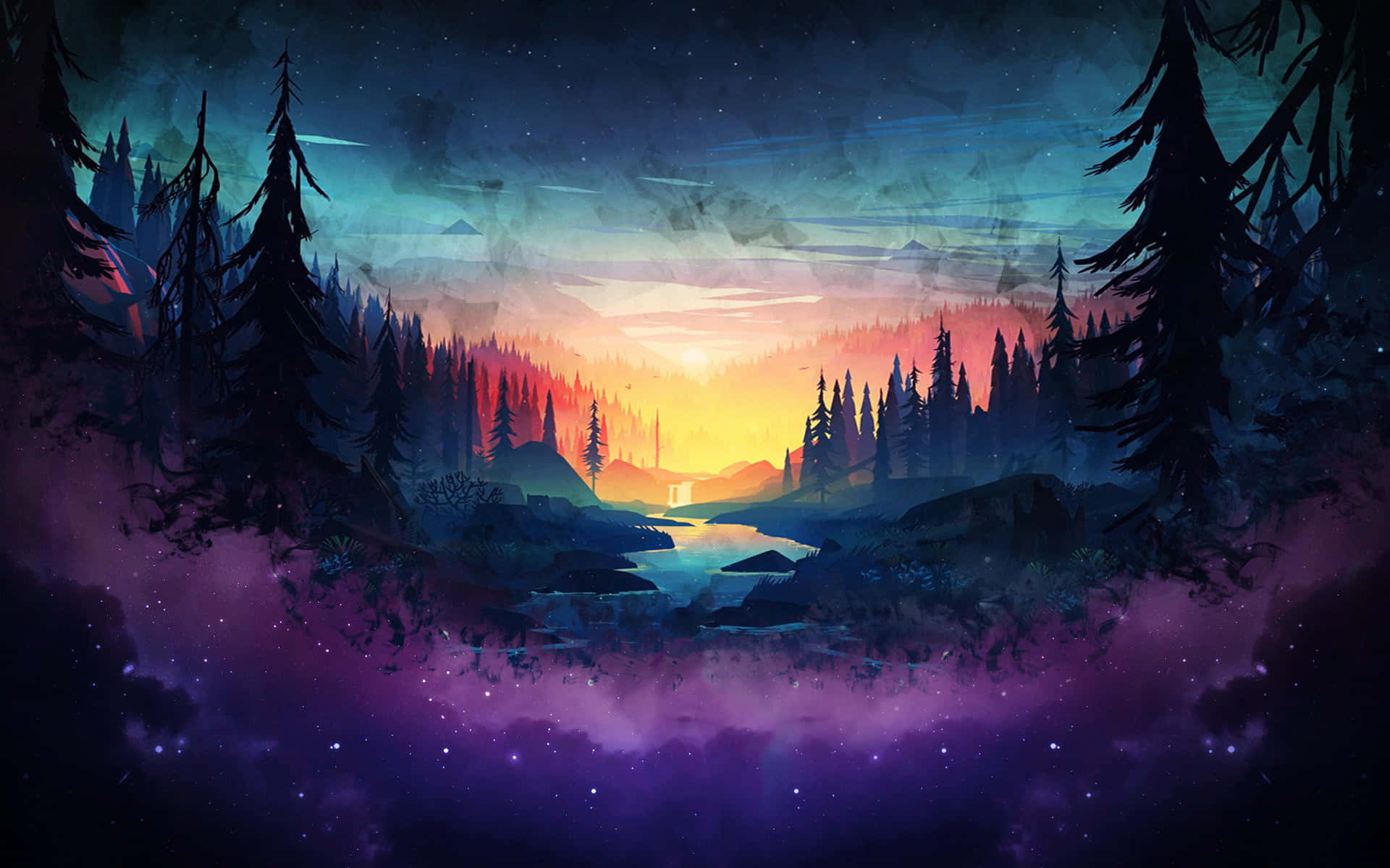 Mærk den mystiske skønhed af mørk lilla. Wallpapers