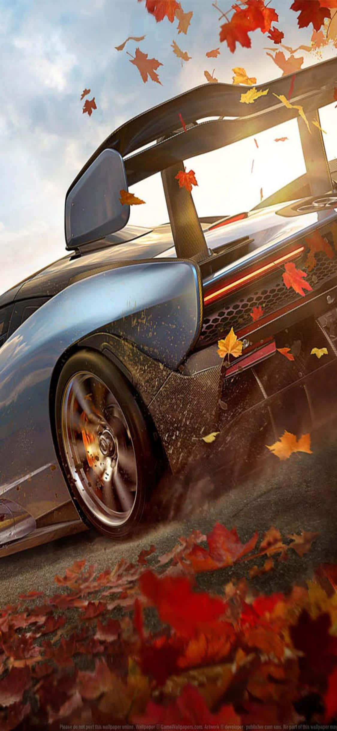 Mærk farten på iPhone Xs, forvandl din oplevelse med Forza Horizon 4 Wallpapers
