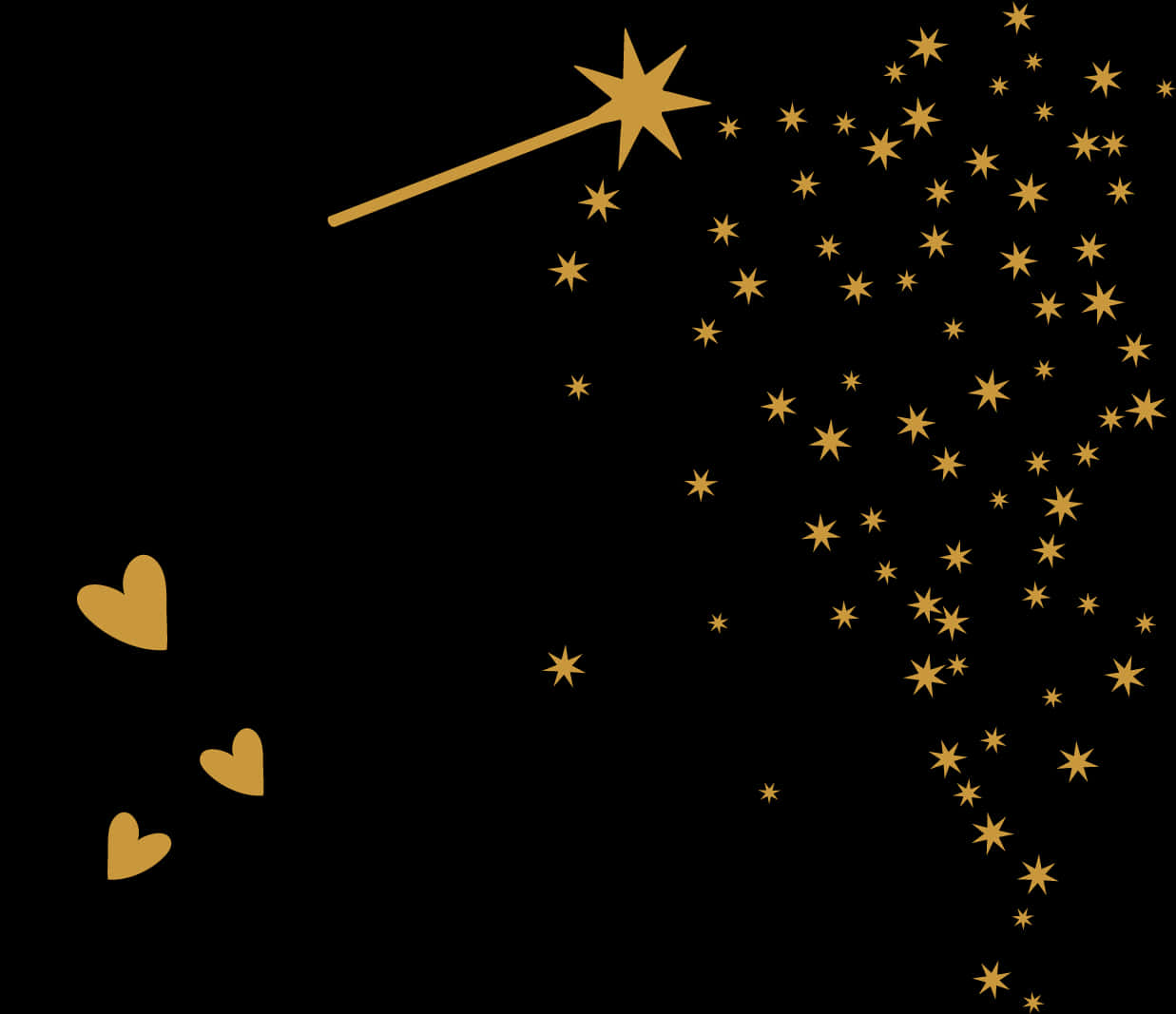 Magisk tryllestav stjernestøv vektor Wallpapers