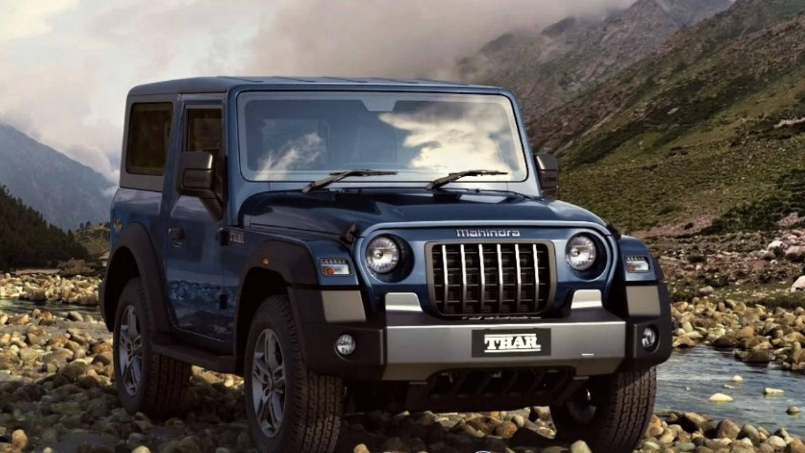 Mahindra Thar 2021 på stenet vej Wallpapers