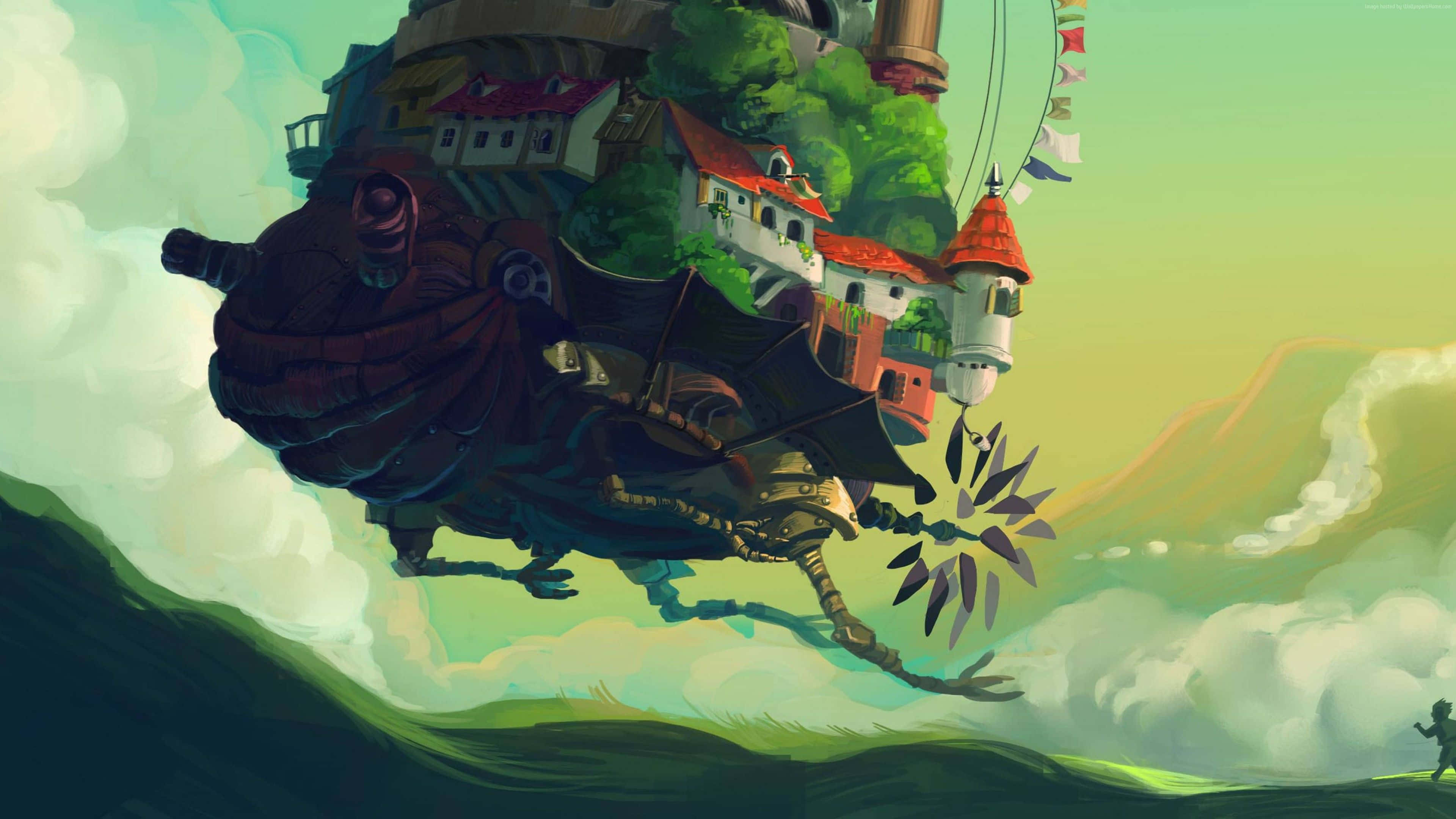 Majestætisk Anime landskab i 4K Wallpapers