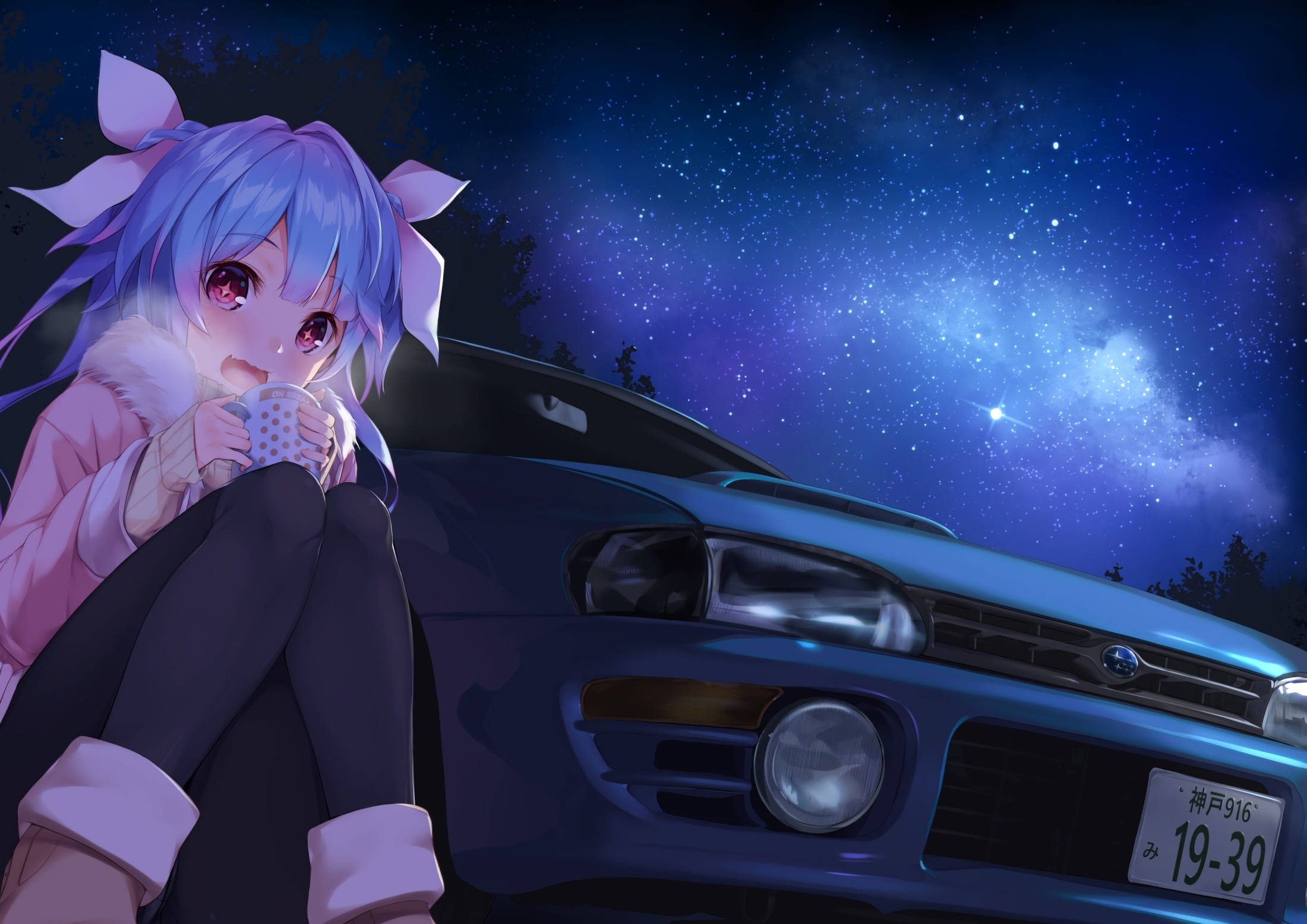 Majestætisk Anime-bil - Impeza i al sin pragt Wallpapers