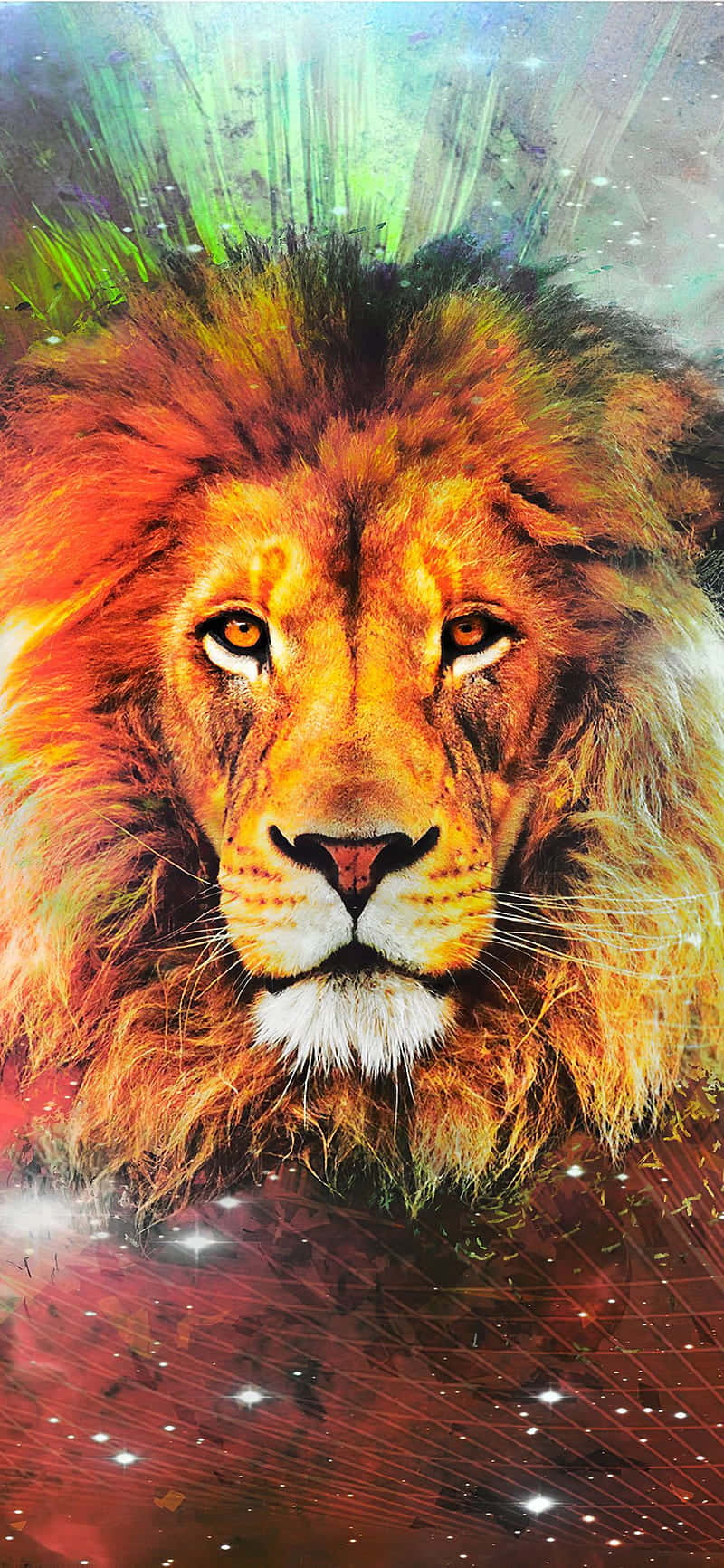 Majestætisk løve, der brøler Wallpapers