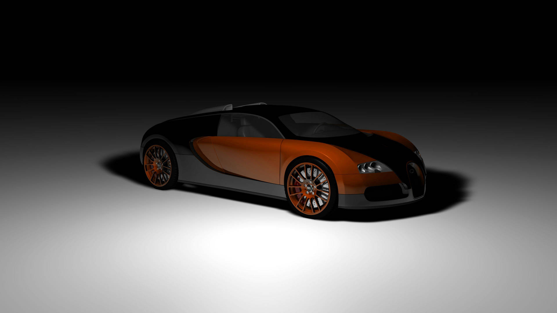 Elegant orange Bugatti Veyron wallpaper — Bugatti Wallpapers