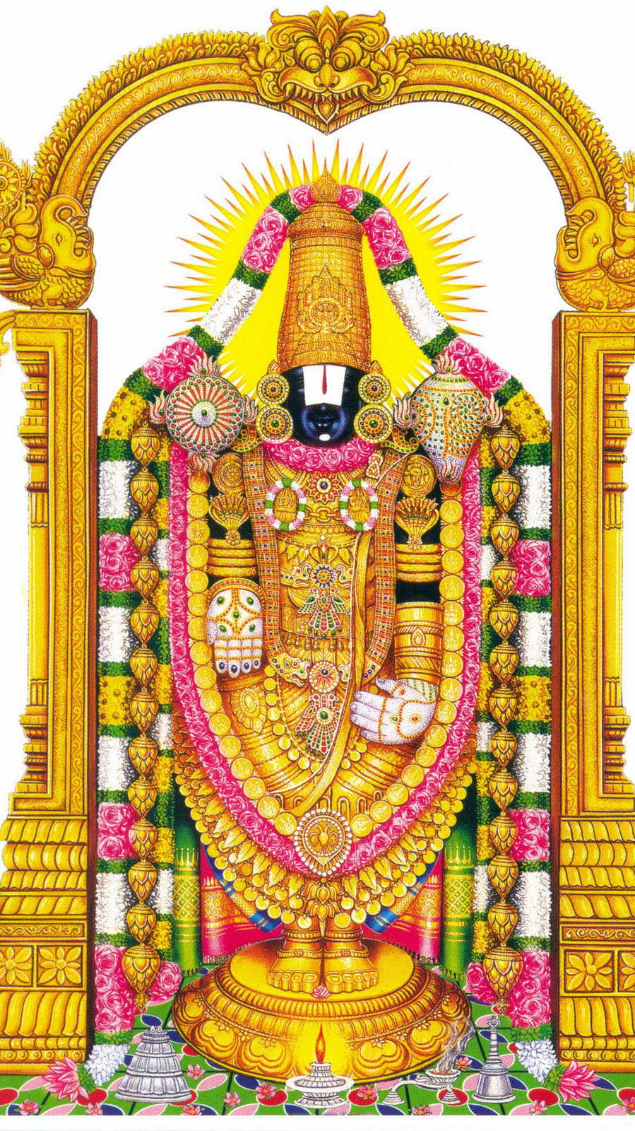 Majestætisk billede af Venkateswara Swamy Wallpapers
